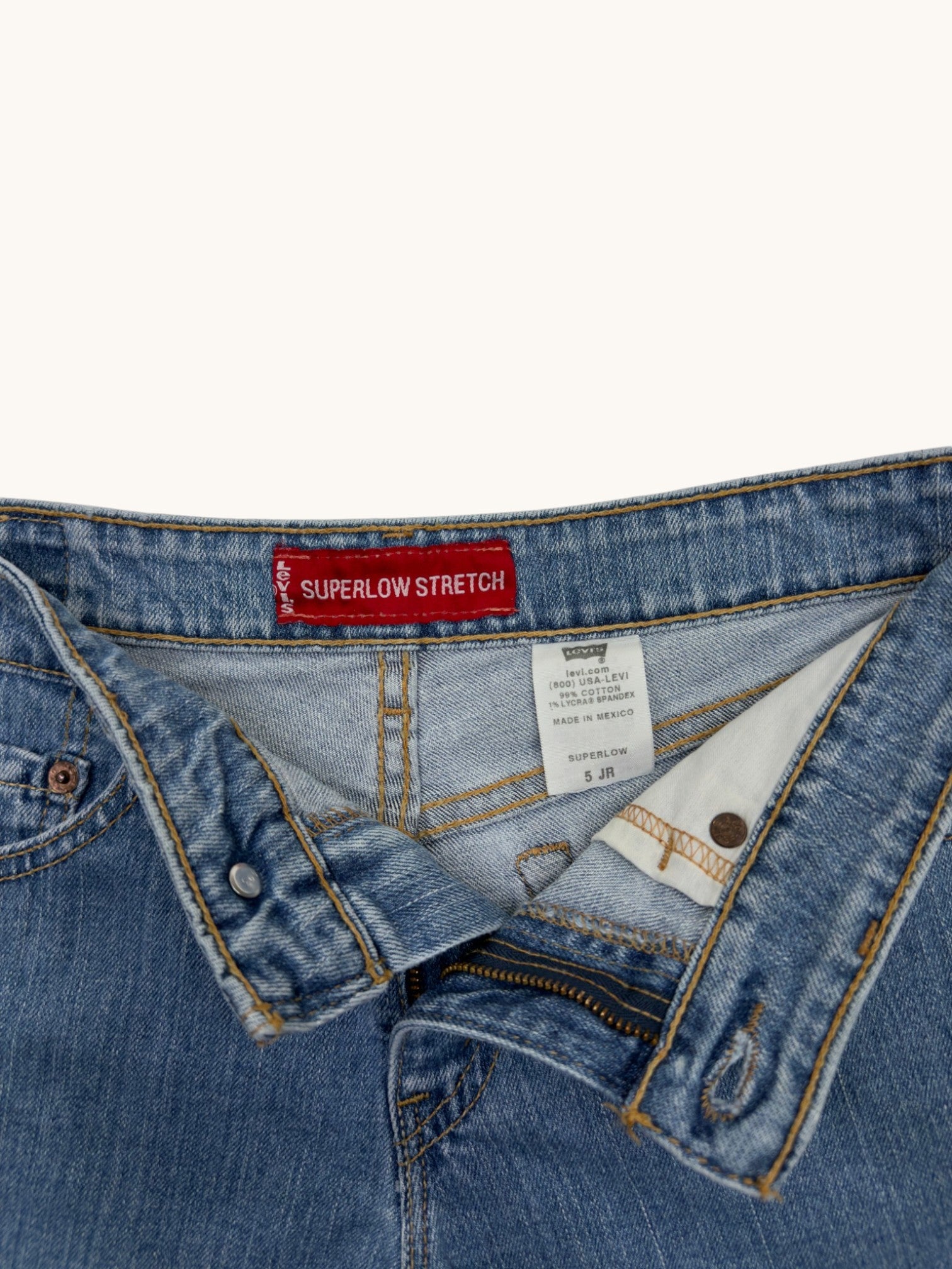 00s Levi's Superlow Denim Shorts - 5