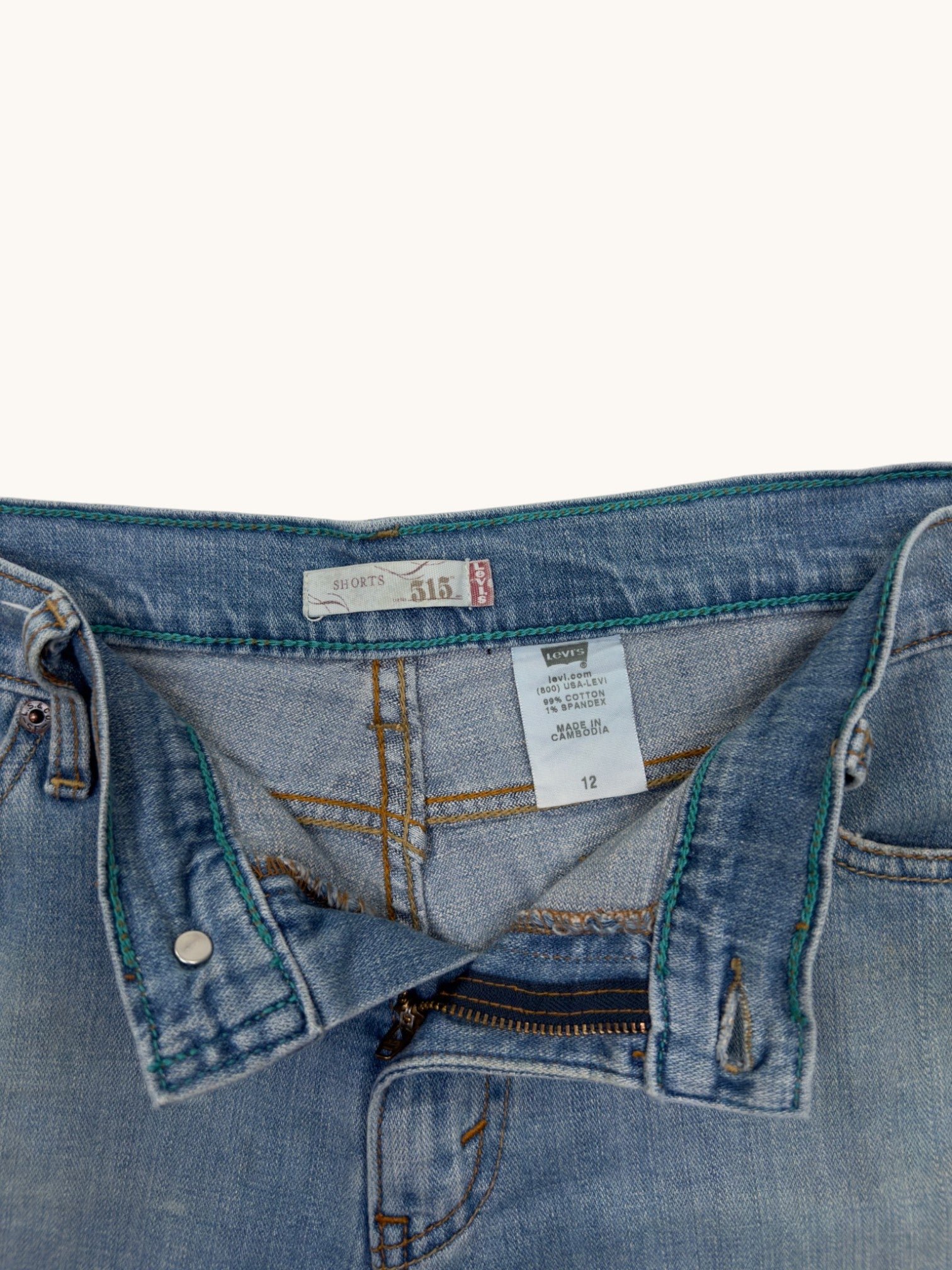 00s Levi's 515 Denim Shorts - 12