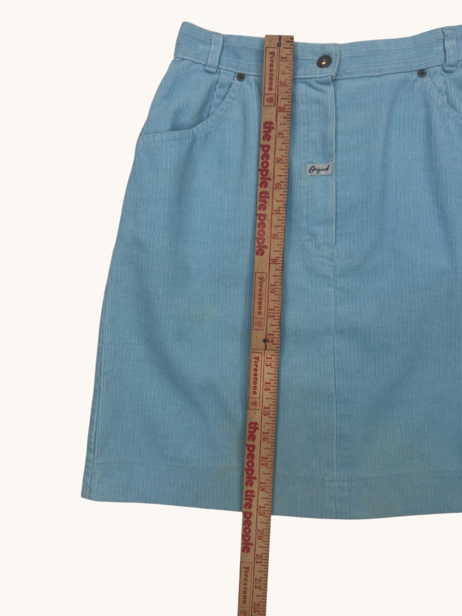 80s St Michael Corduroy Skirt - L