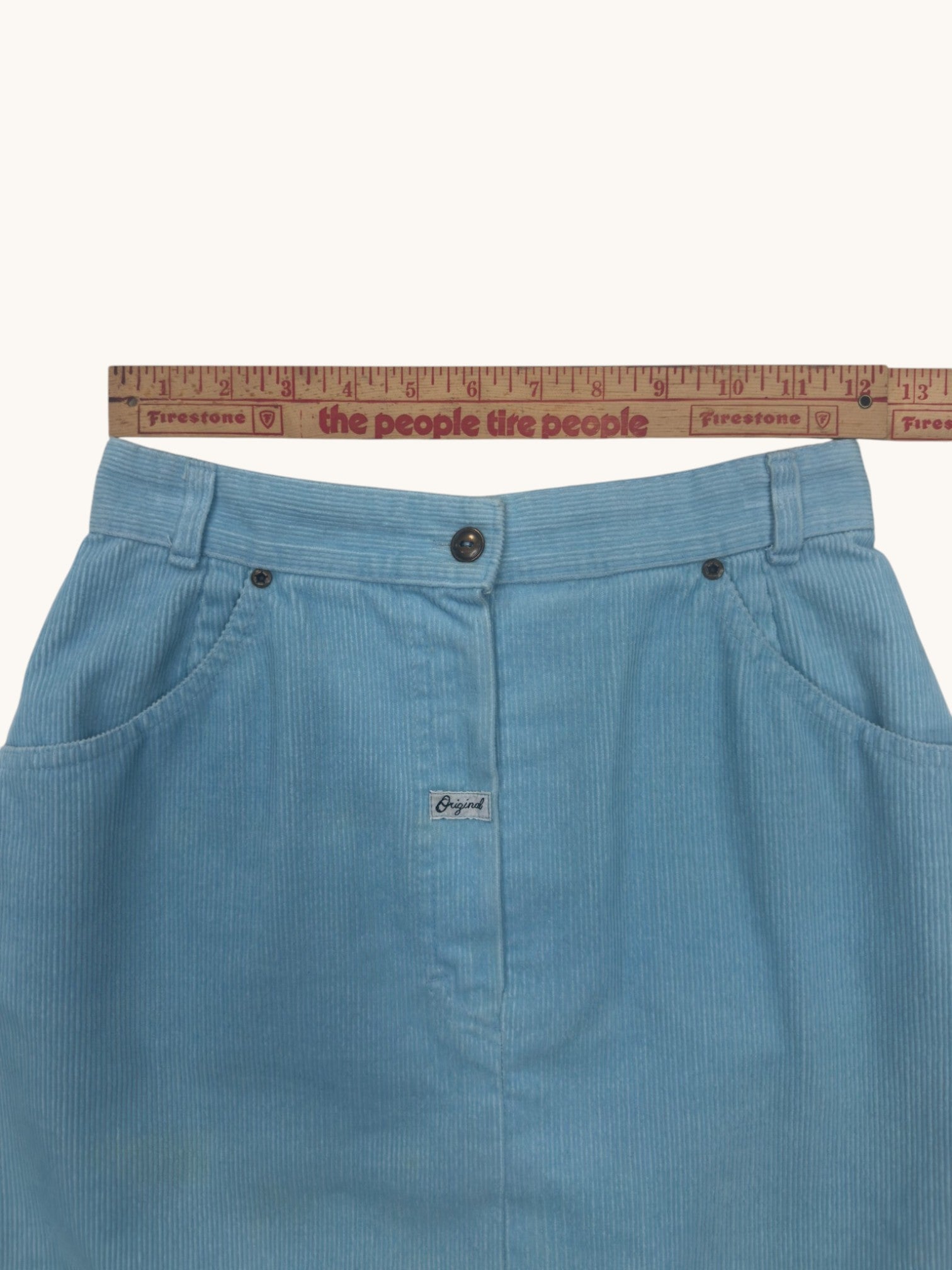 80s St Michael Corduroy Skirt - L