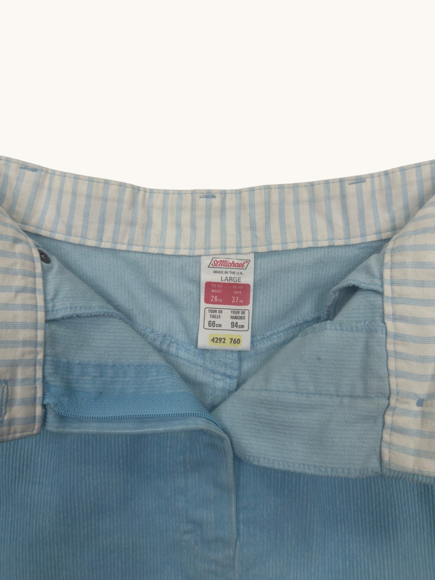 80s St Michael Corduroy Skirt - L