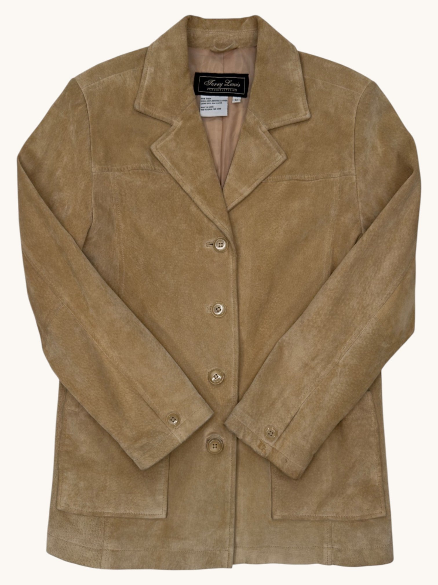 90s Terry Lewis Leather Jacket - M