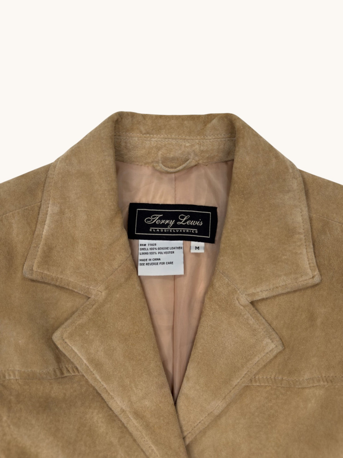 90s Terry Lewis Leather Jacket - M