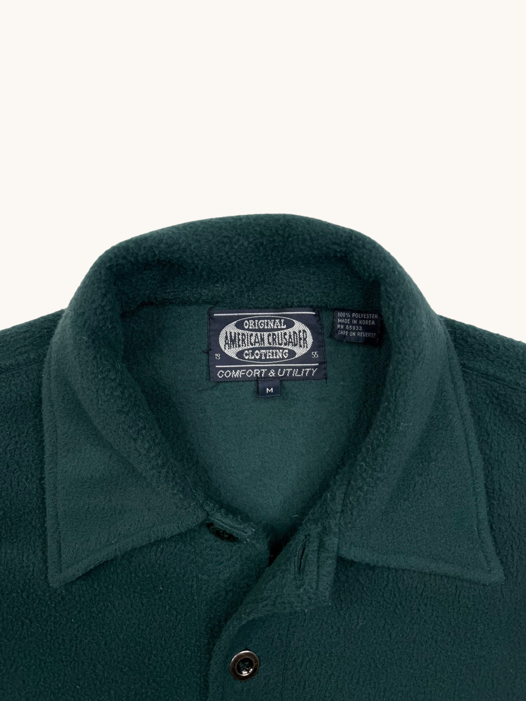 90s American Crusader Clothing Green Button Up Shirt - M