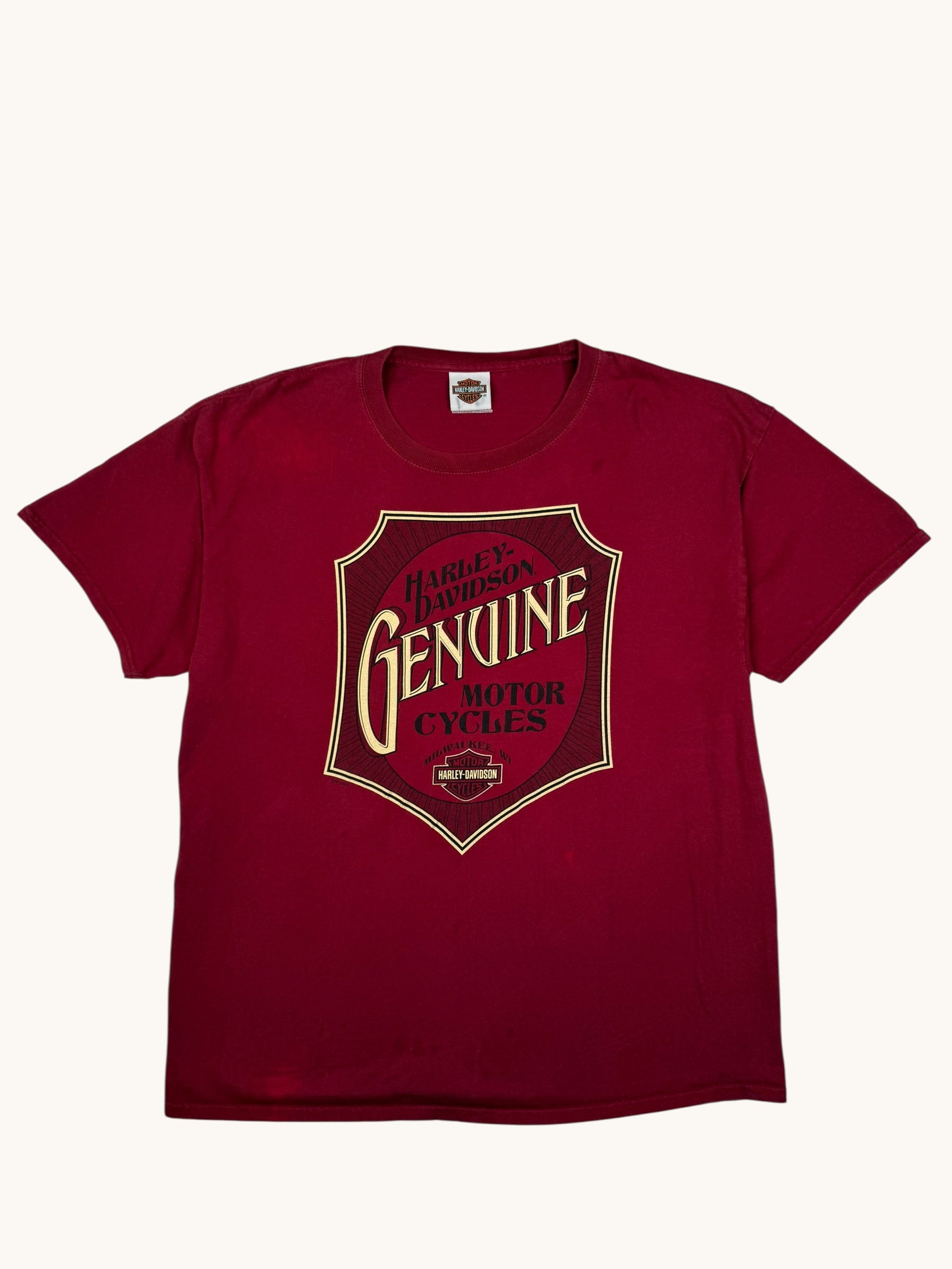 90s Hanes Beefy Genuine Harley Tee - XL