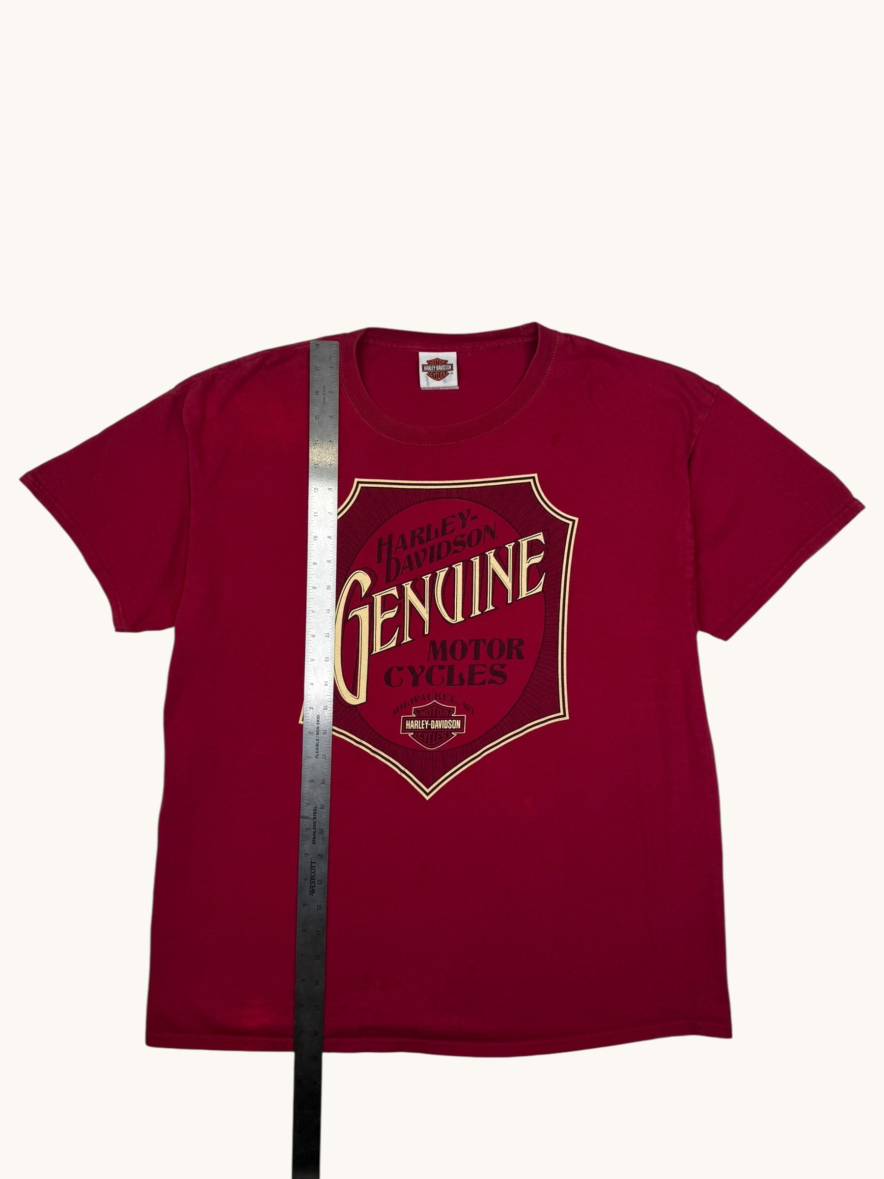 90s Hanes Beefy Genuine Harley Tee - XL