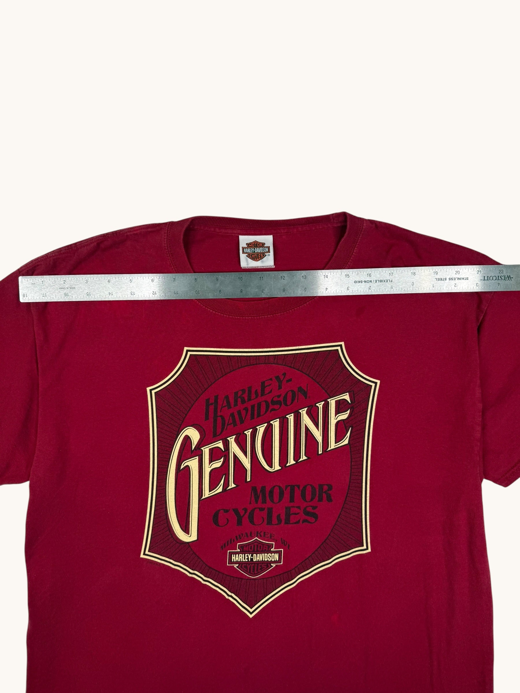 90s Hanes Beefy Genuine Harley Tee - XL