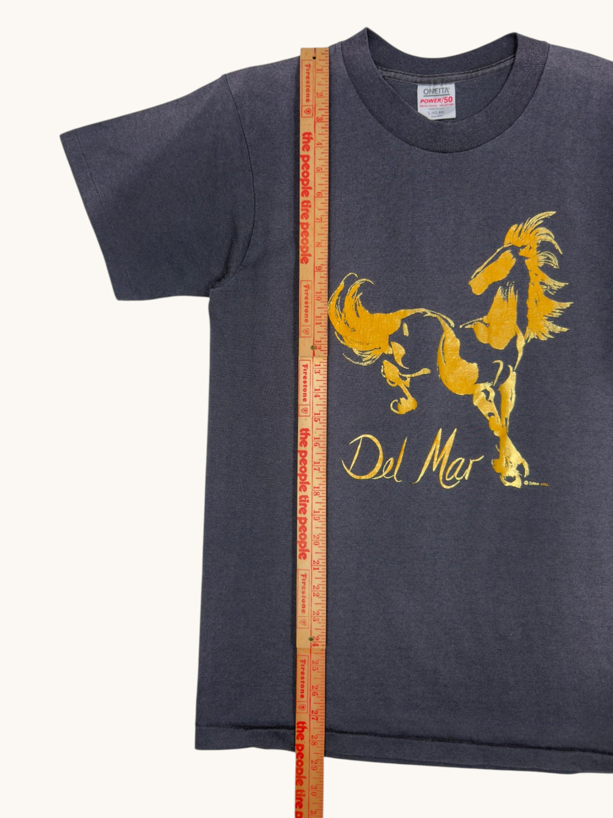 90s Oneita Diane Hall Del Mar Tee - L