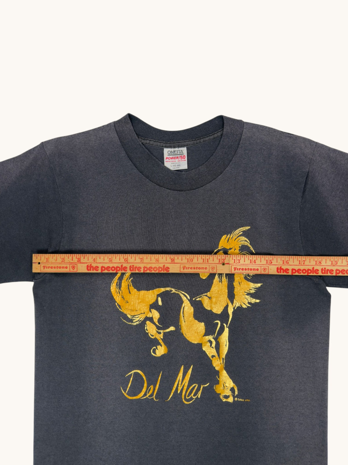 90s Oneita Diane Hall Del Mar Tee - L
