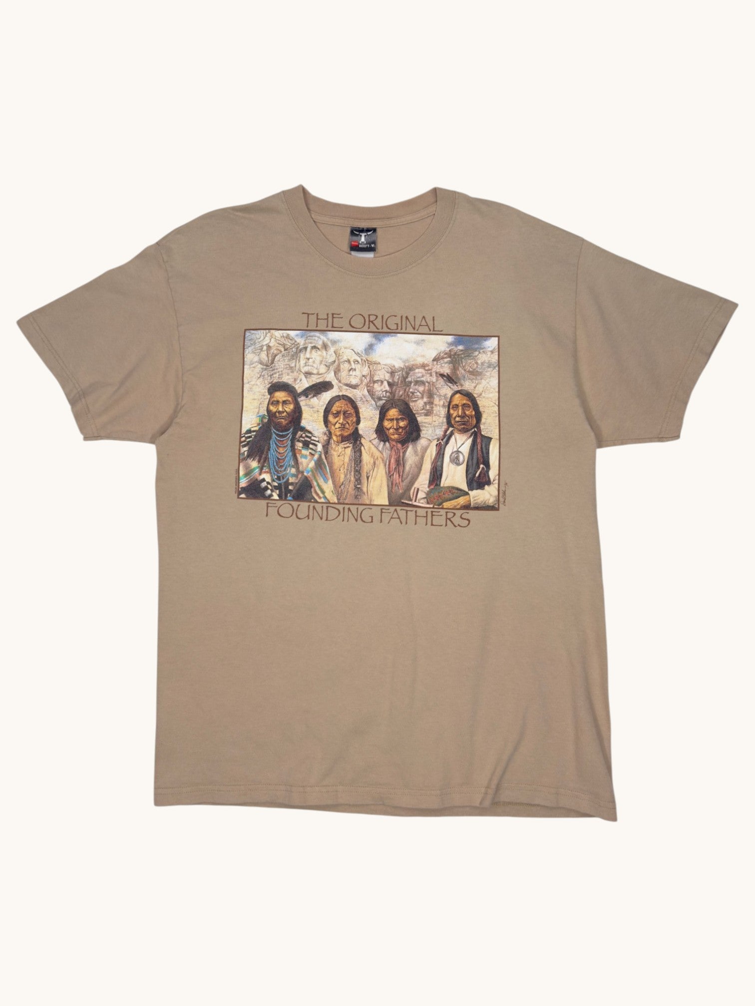 00s Hanes Beefy T Original Founding Fathers Tee