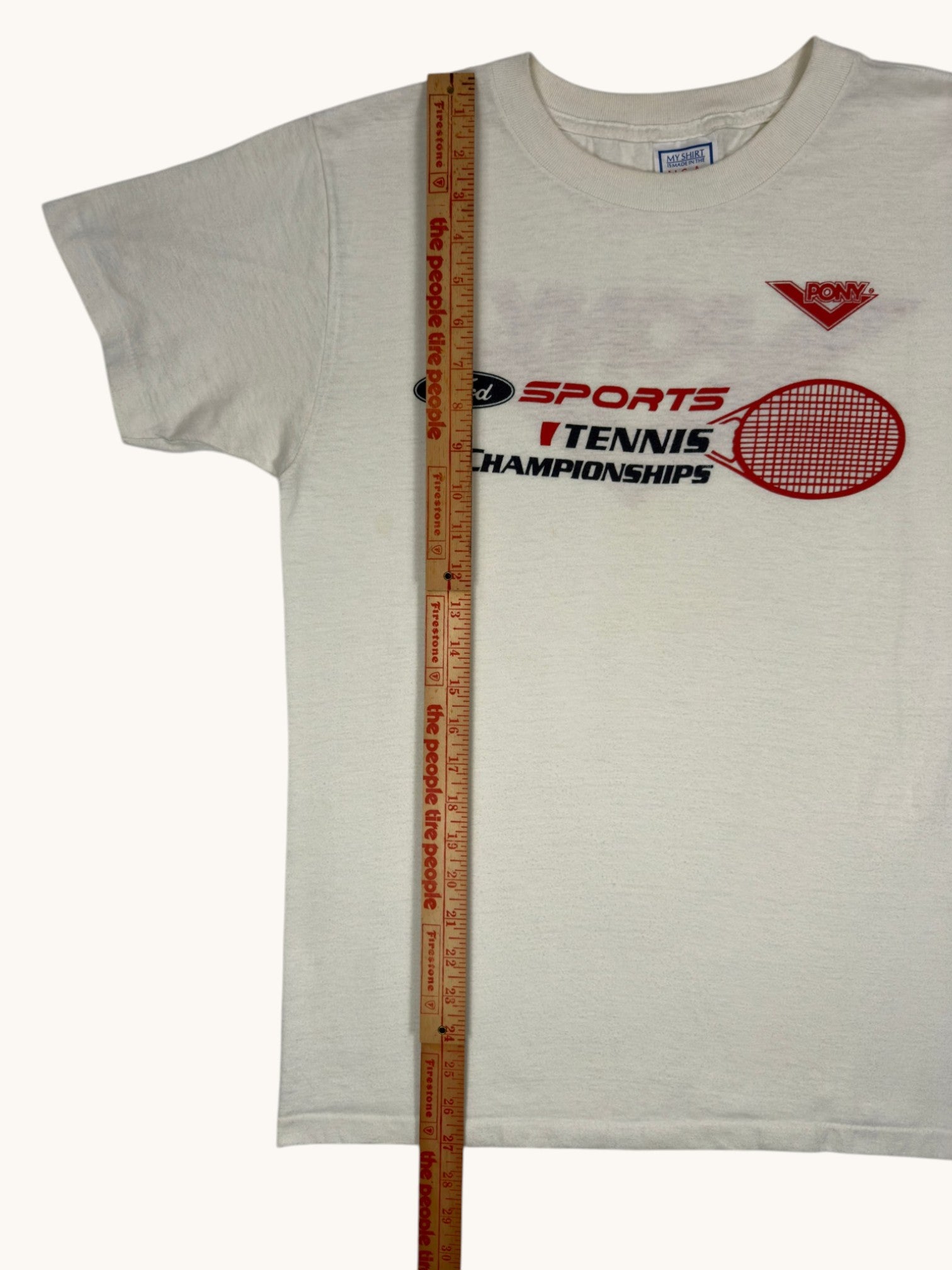 80s My Shirt Ford Sports Tennis Championships Tee - L