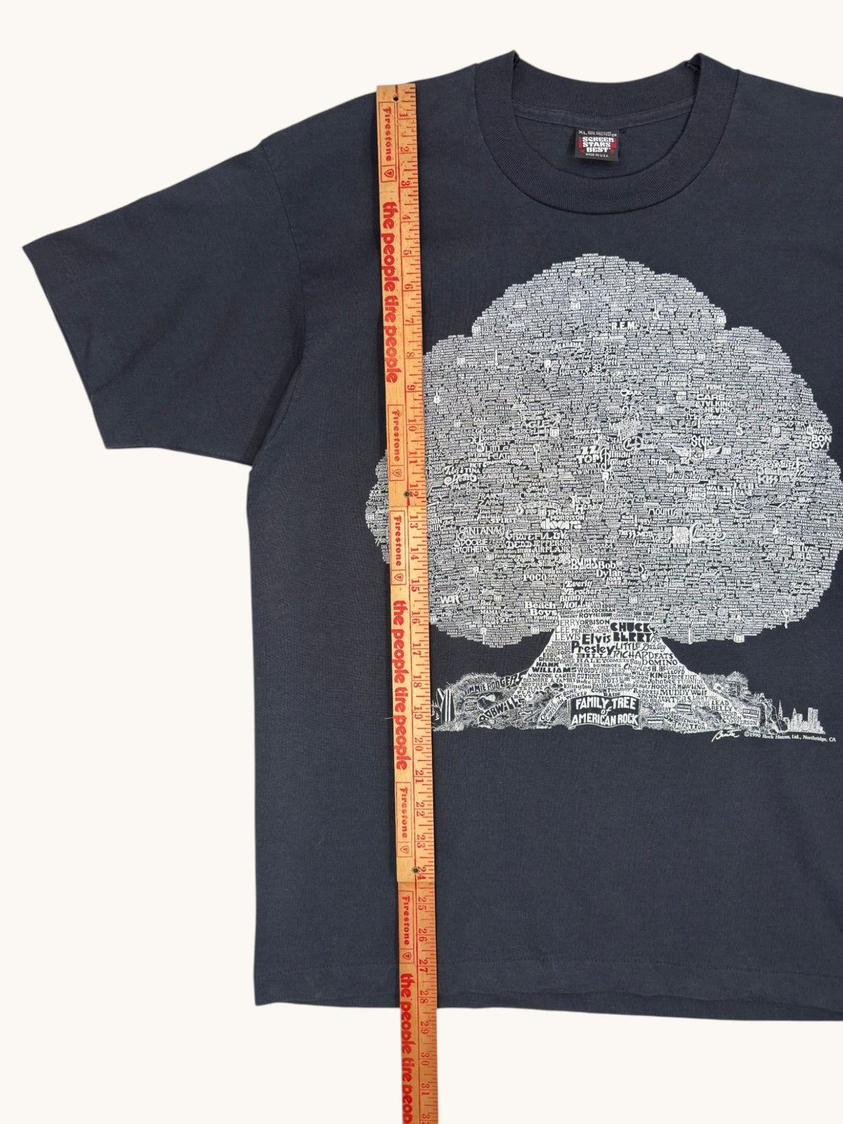 90s Screen Stars Family Tree of American Rock Tee - XL