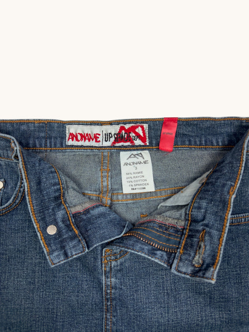 00s Anoname Up Grade Department Denim Skirt - 3