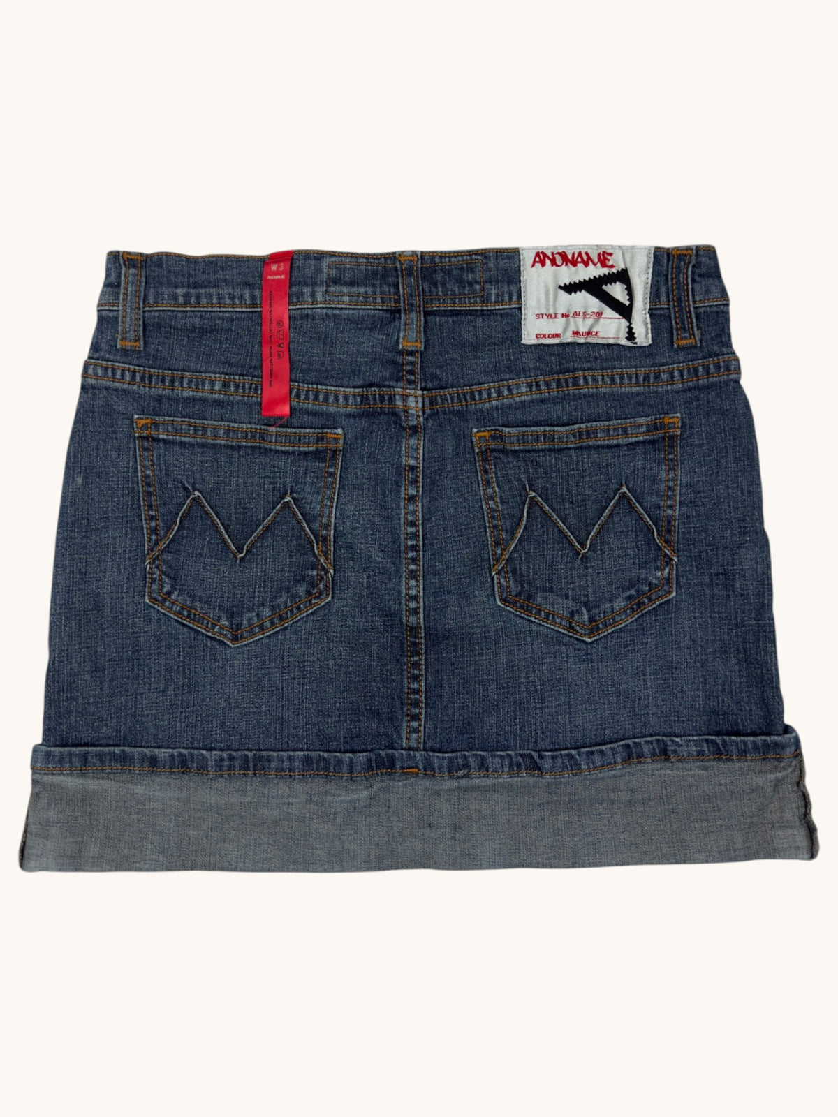00s Anoname Up Grade Department Denim Skirt - 3