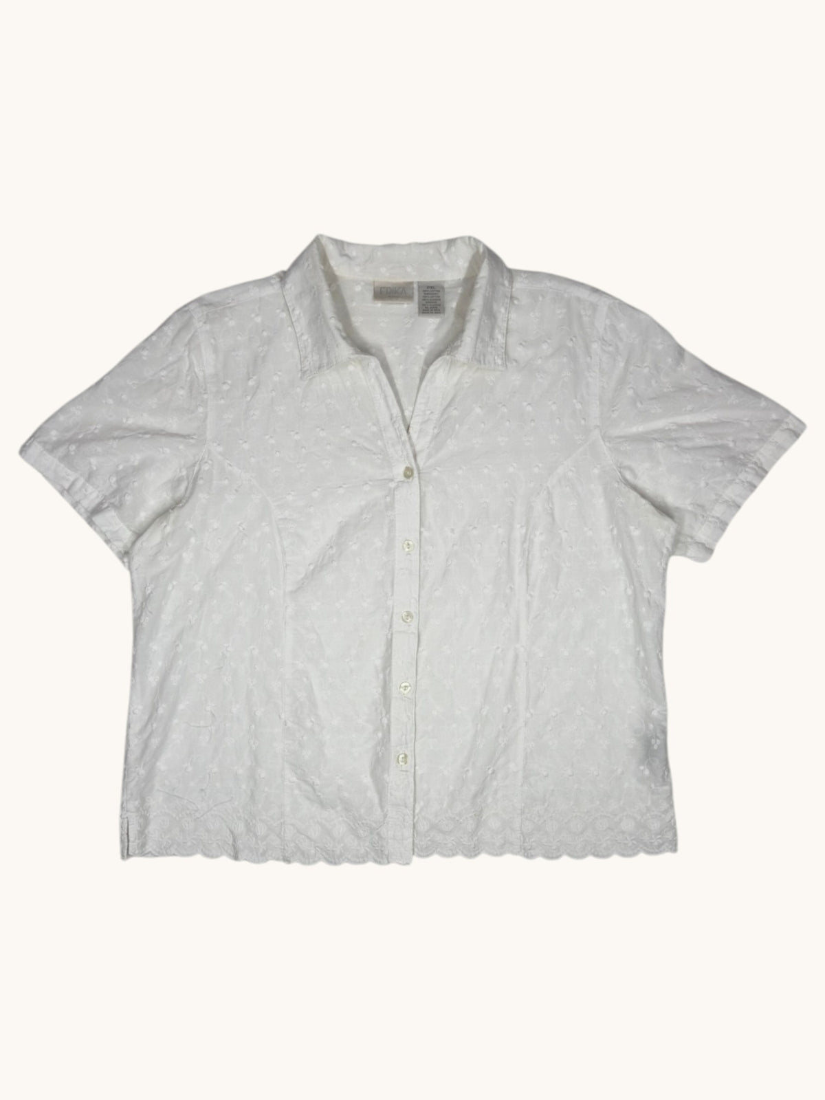 90s Erika Button Up Top - XL