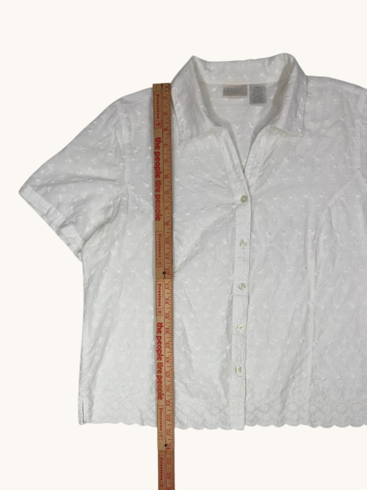 90s Erika Button Up Top - XL