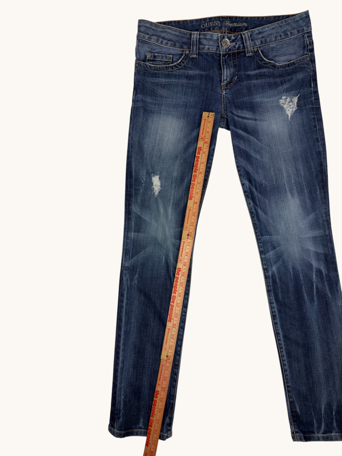 00s Guess Premium Daredevil Skinny Jeans - 31