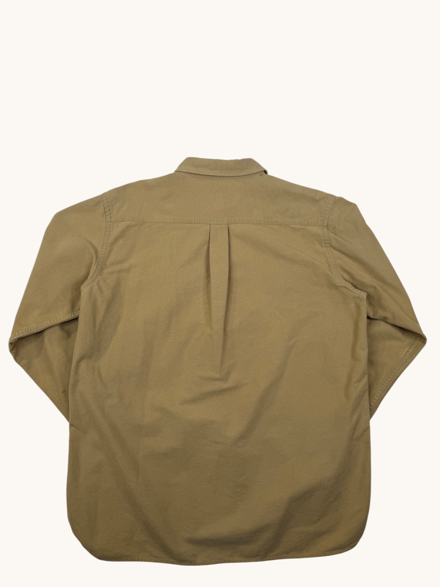 90s L.L. Bean Beige Button Up Shirt - L