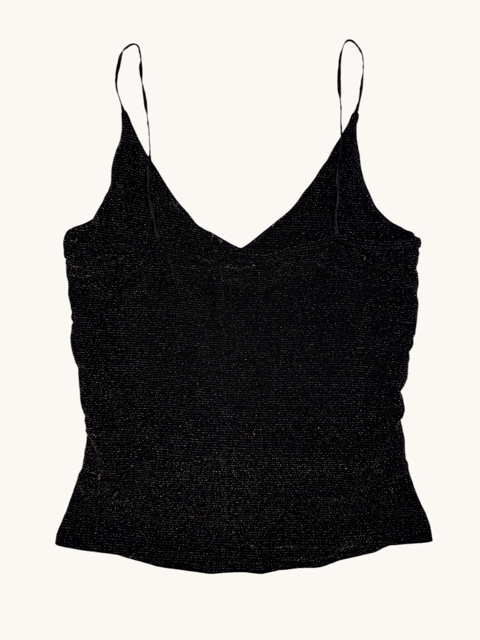 90s Savann night Black Tank Top - S