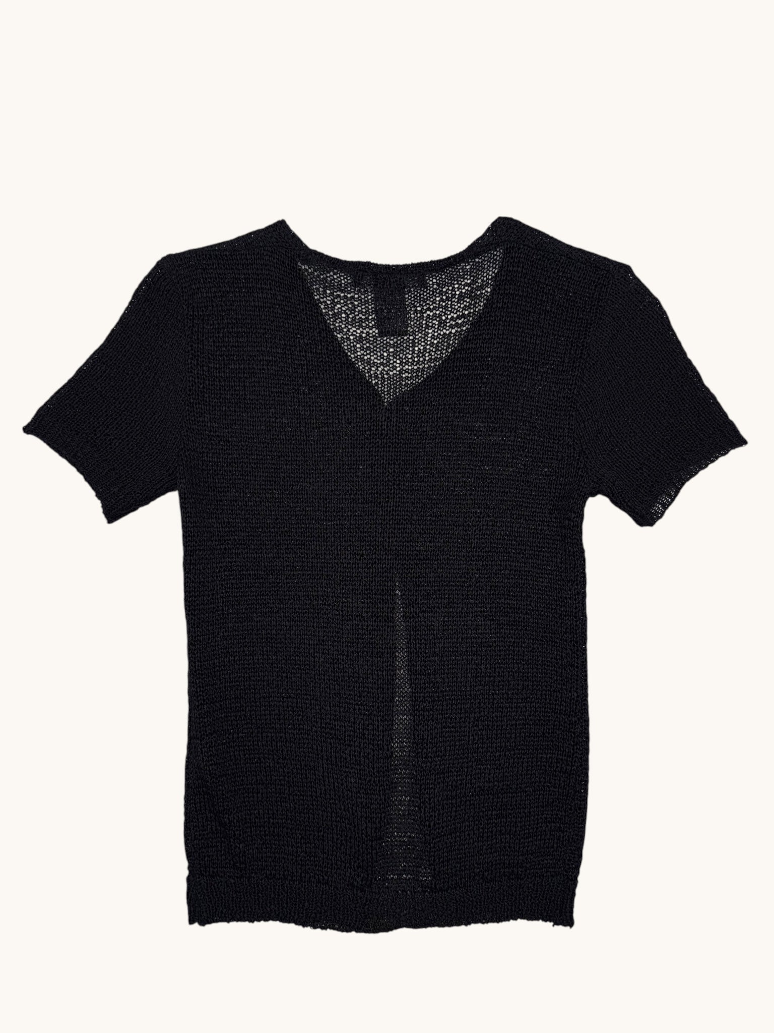 90s Jonathan Martin Black Knit Cardigan Sweater - S
