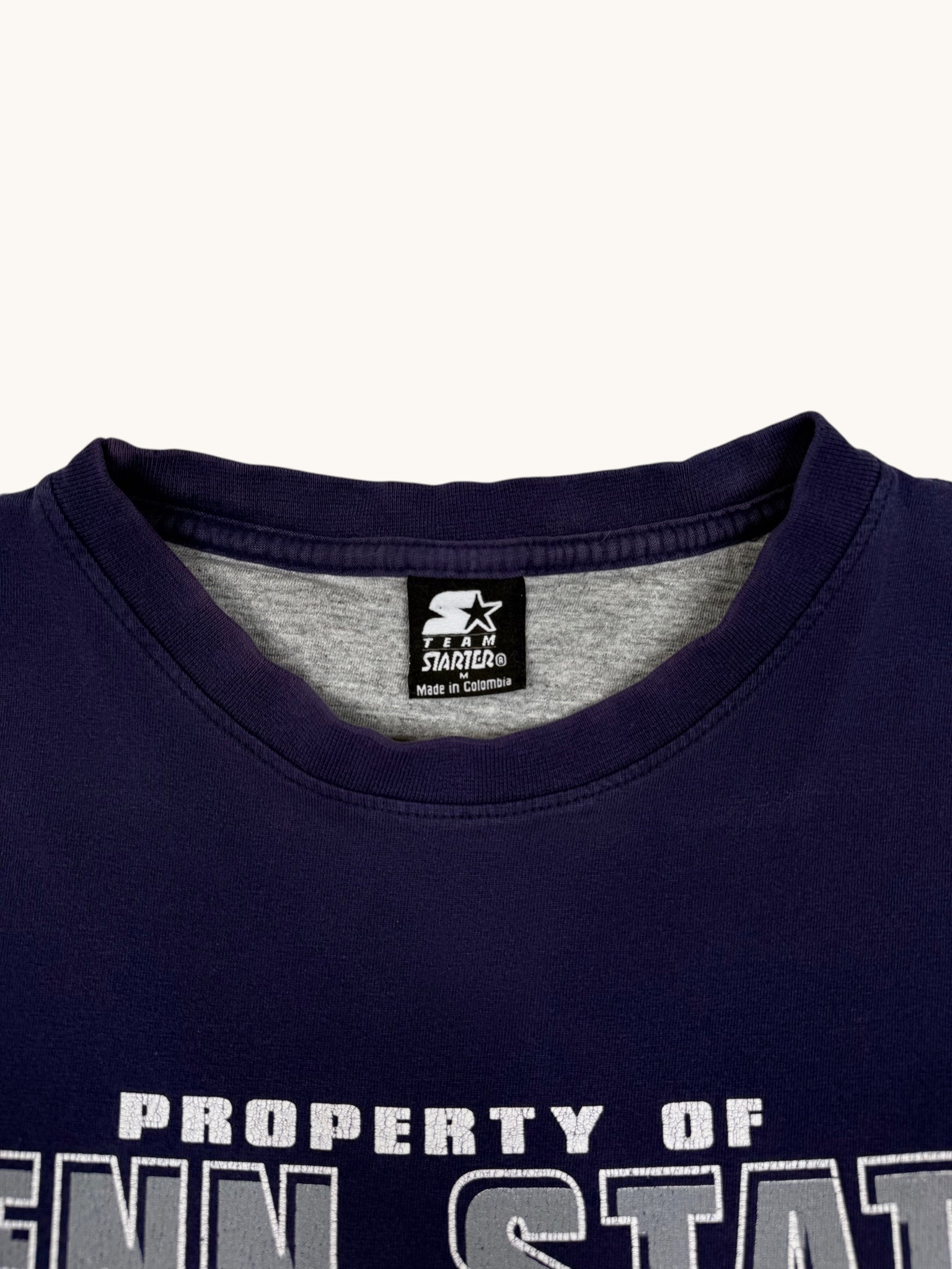 90s Team Starter Penn State Cutoff Sleeve Tee - M