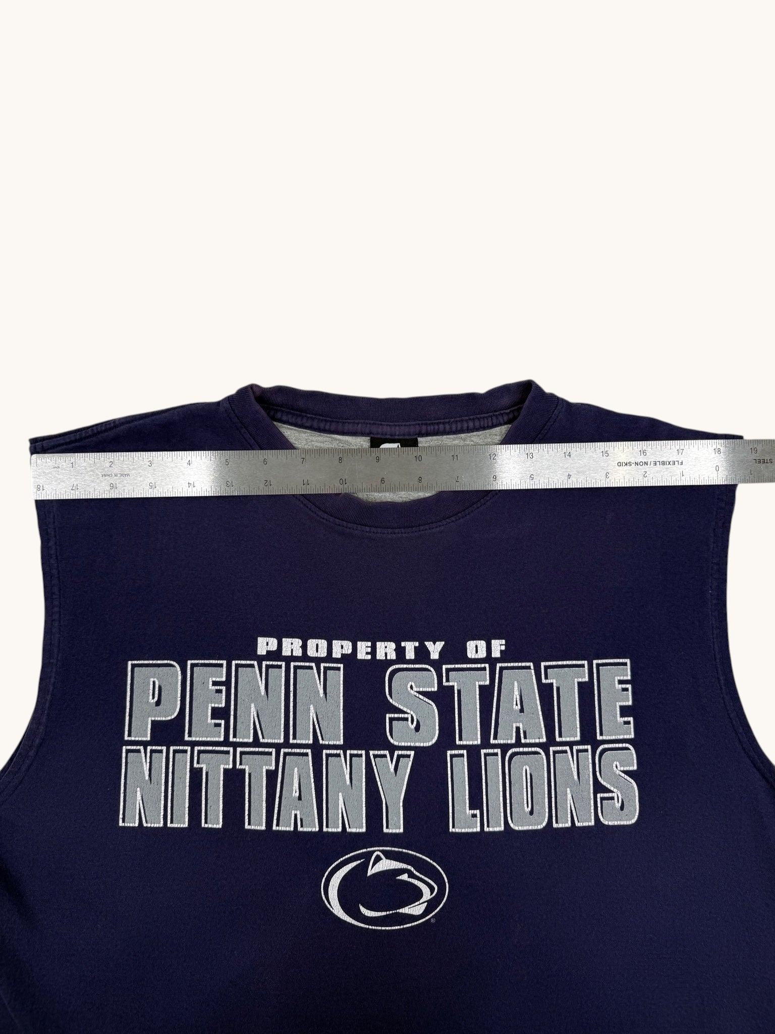 90s Team Starter Penn State Cutoff Sleeve Tee - M