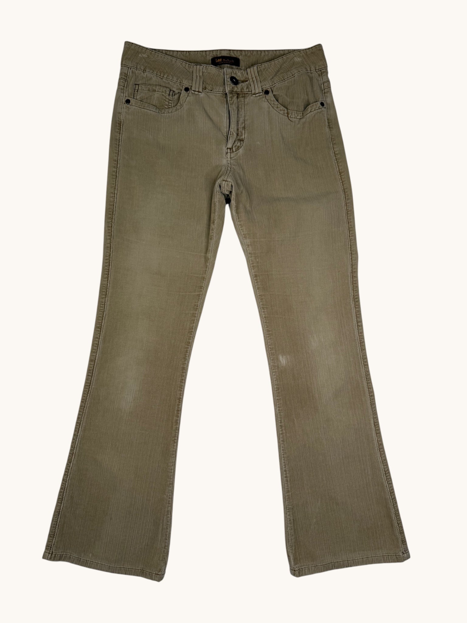 90s Lee Beige Corduroy Pants - 10