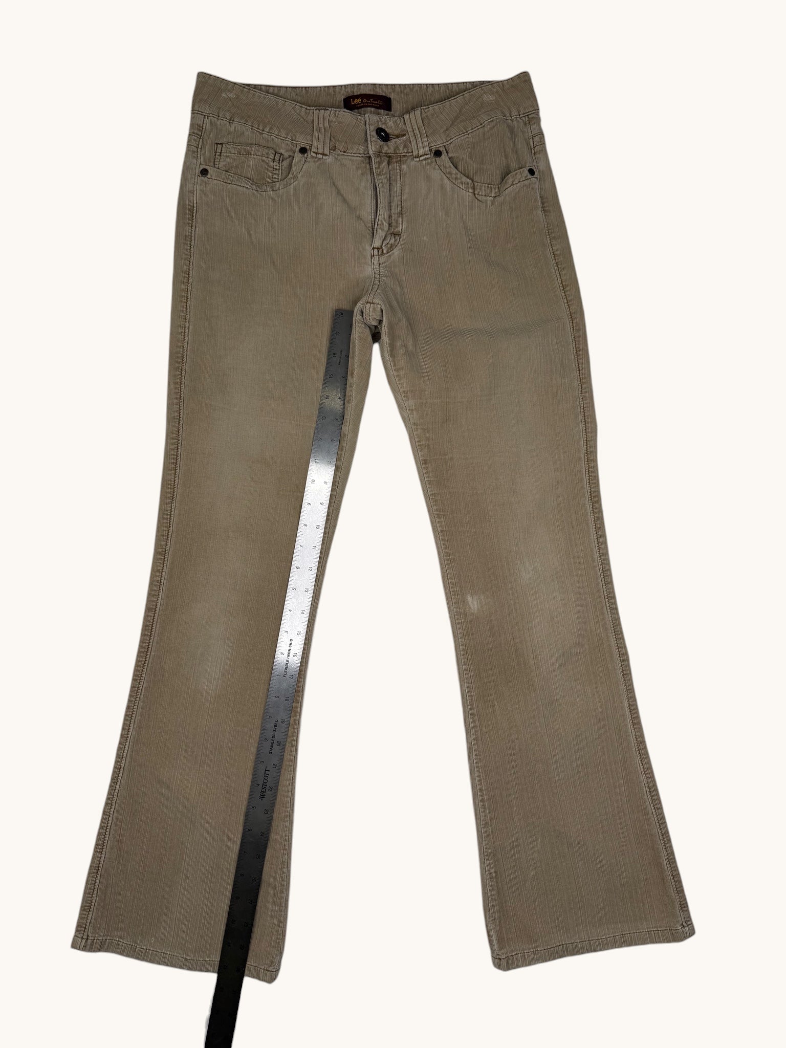 90s Lee Beige Corduroy Pants - 10