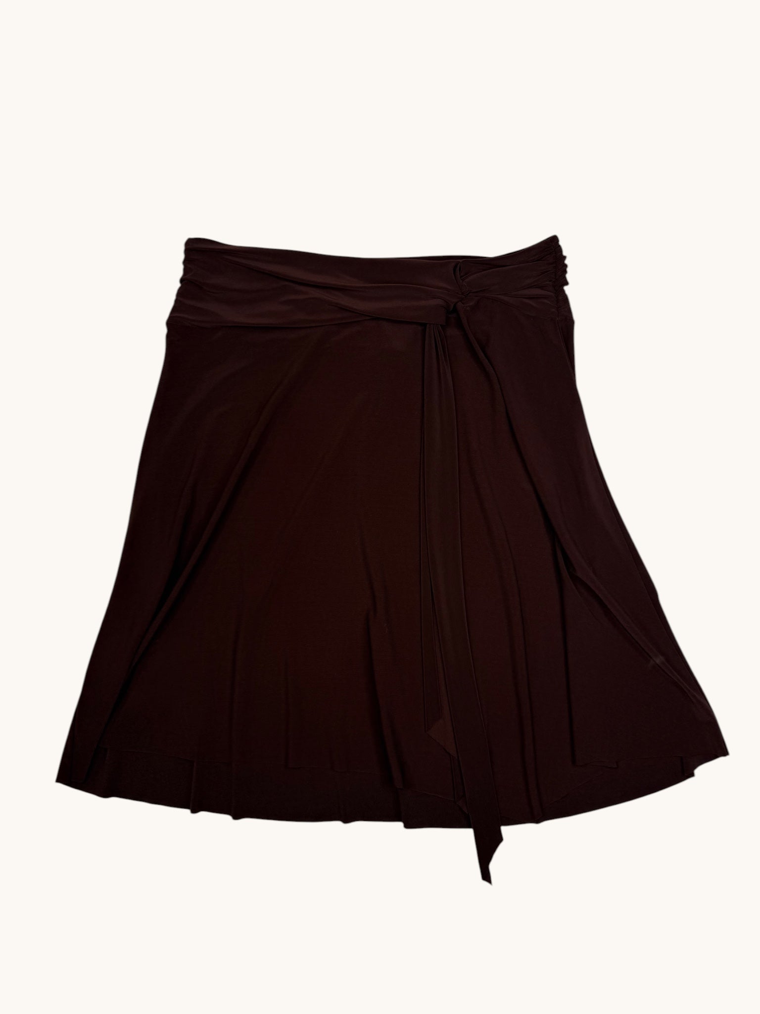 00s Vixen Brown Polyester Skirt - L