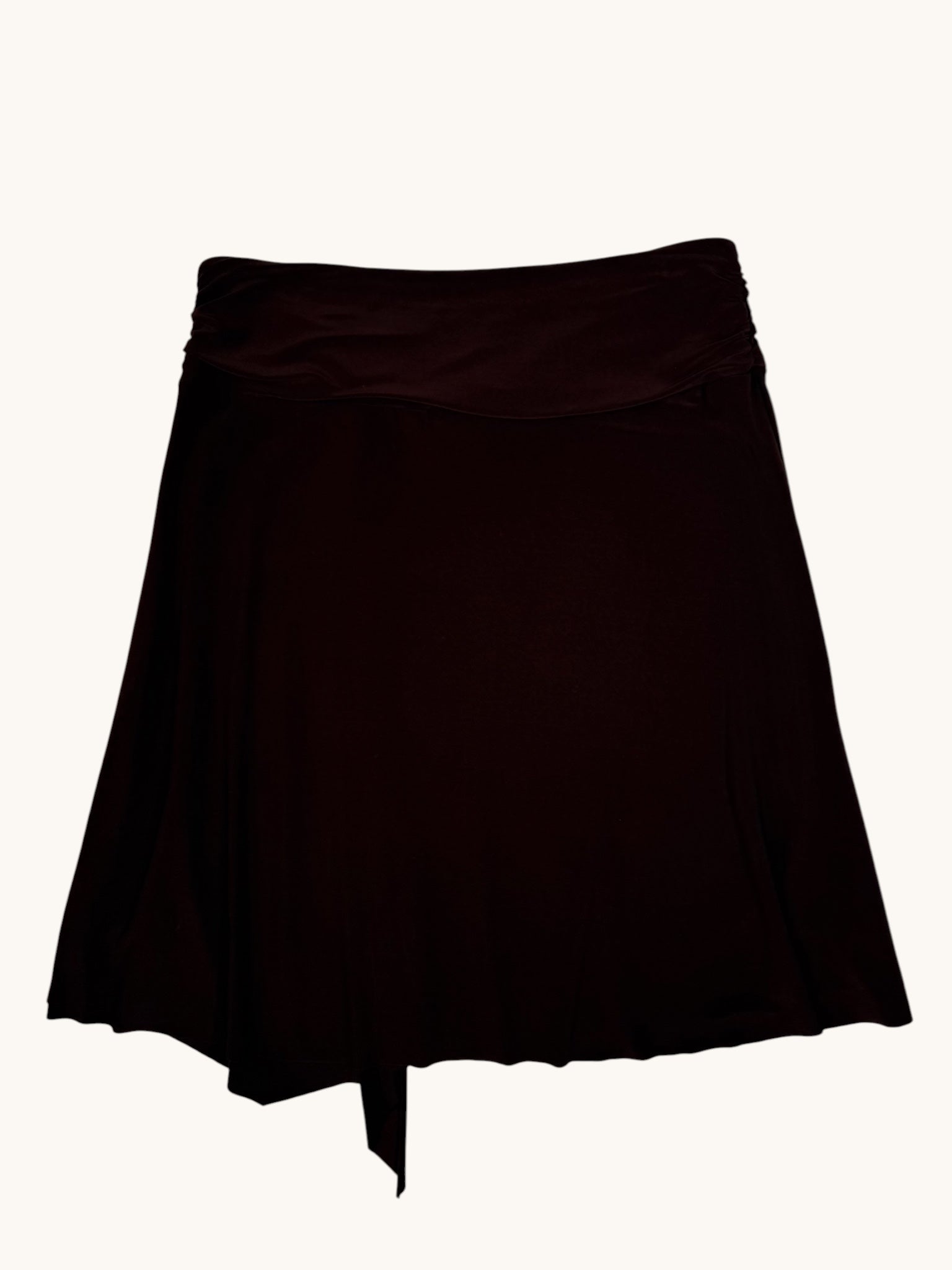 00s Vixen Brown Polyester Skirt - L