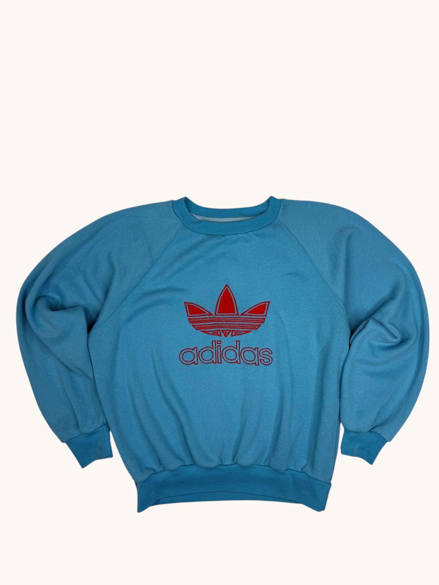 90s Adidas Blue Crewneck Sweater - M/L