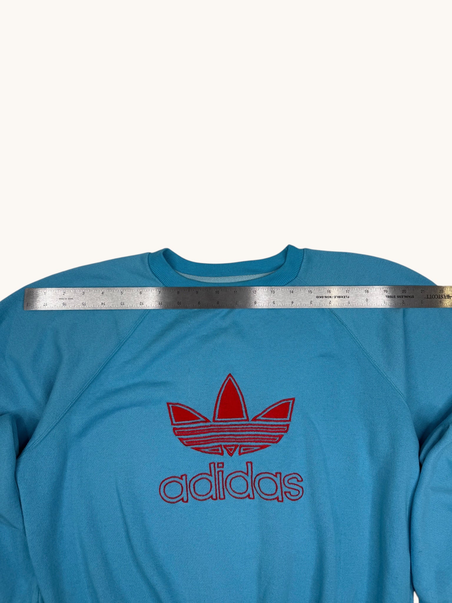 90s Adidas Blue Crewneck Sweater - M/L