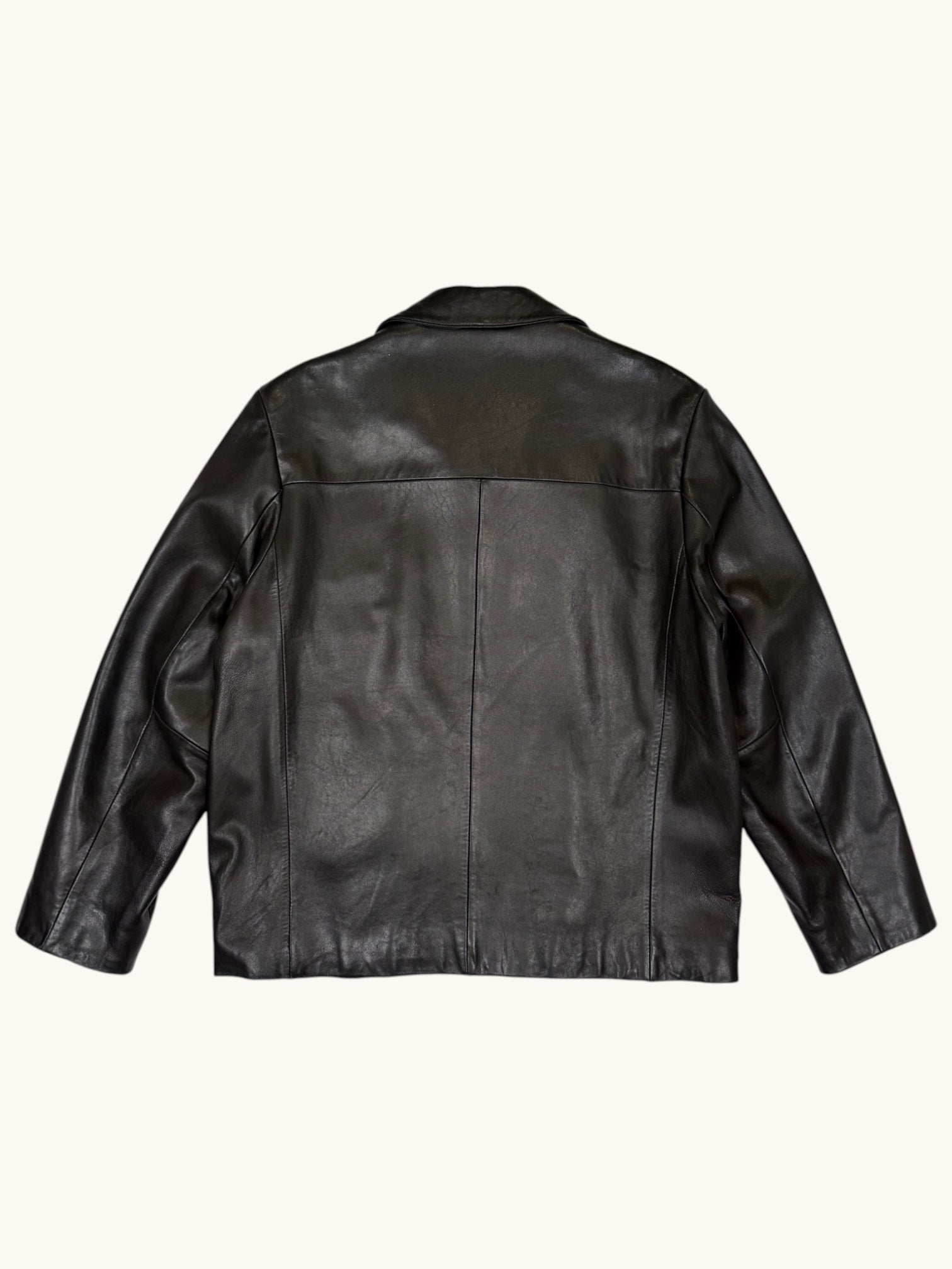 90s Reilly Olmes Collection Black Leather Jacket - M