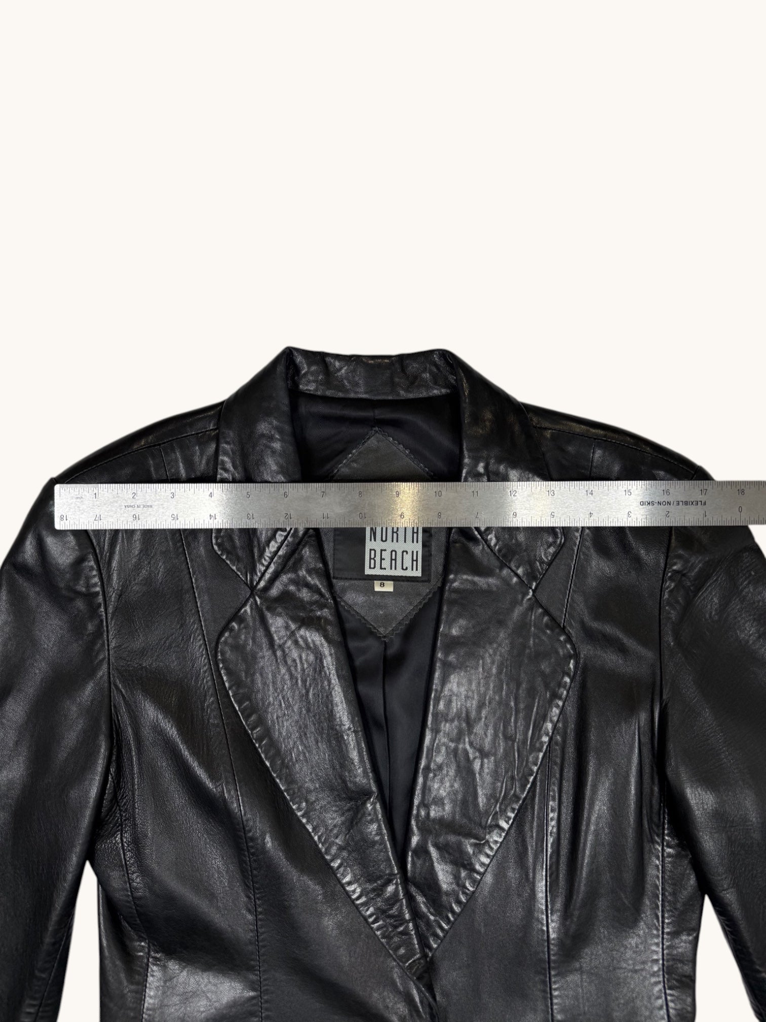 90s Michael Hoban Black Leather Jacket - 8
