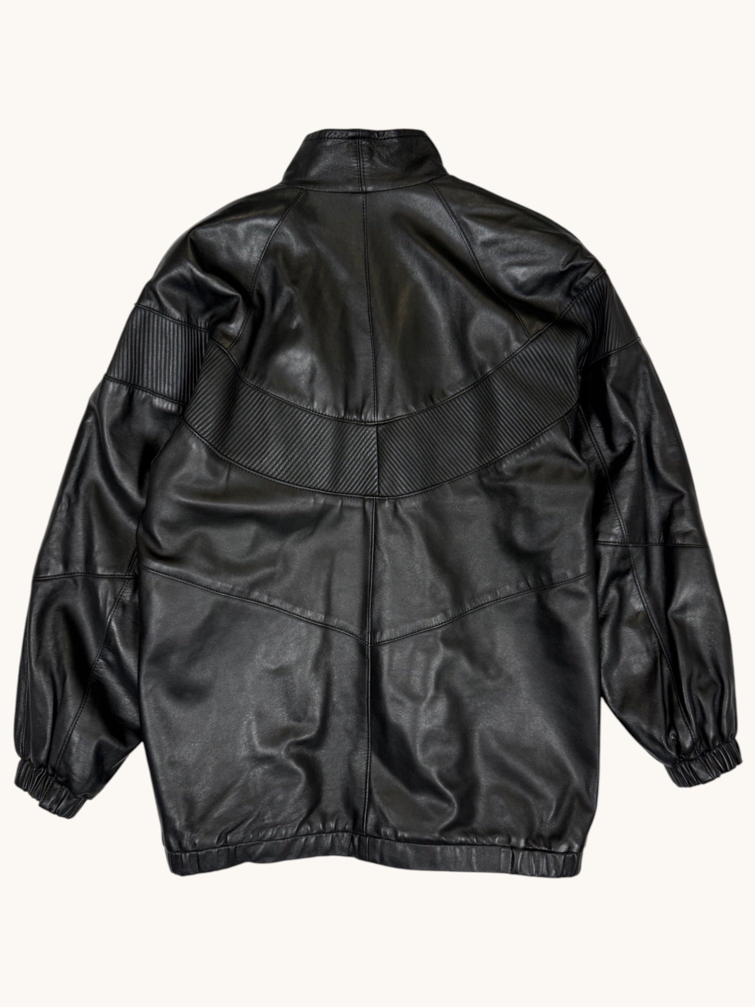 90s Dero by Rocco D'Amelio Black Leather Jacket - M