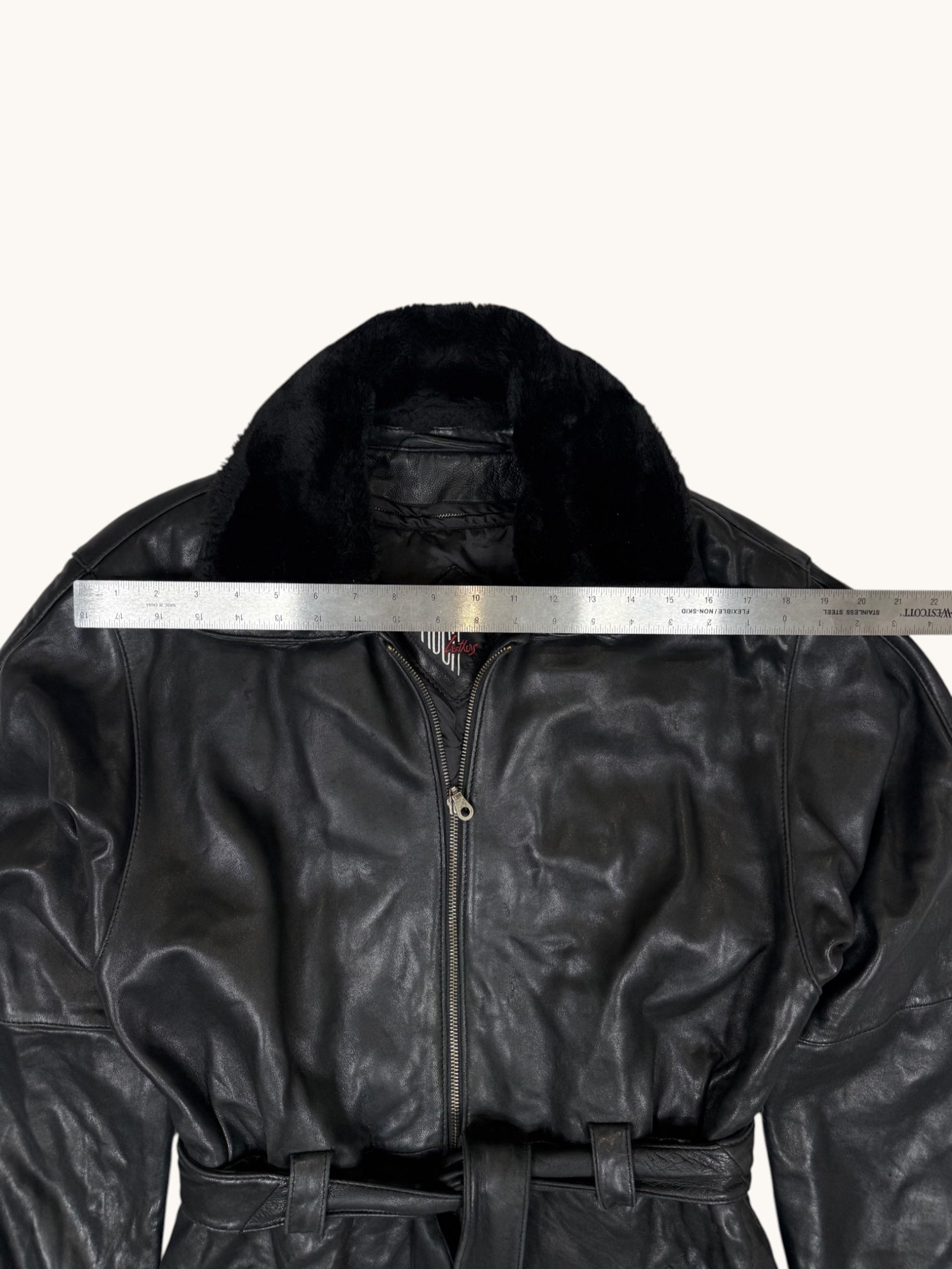 00s Tiboa Leathers Black Leather Jacket - M