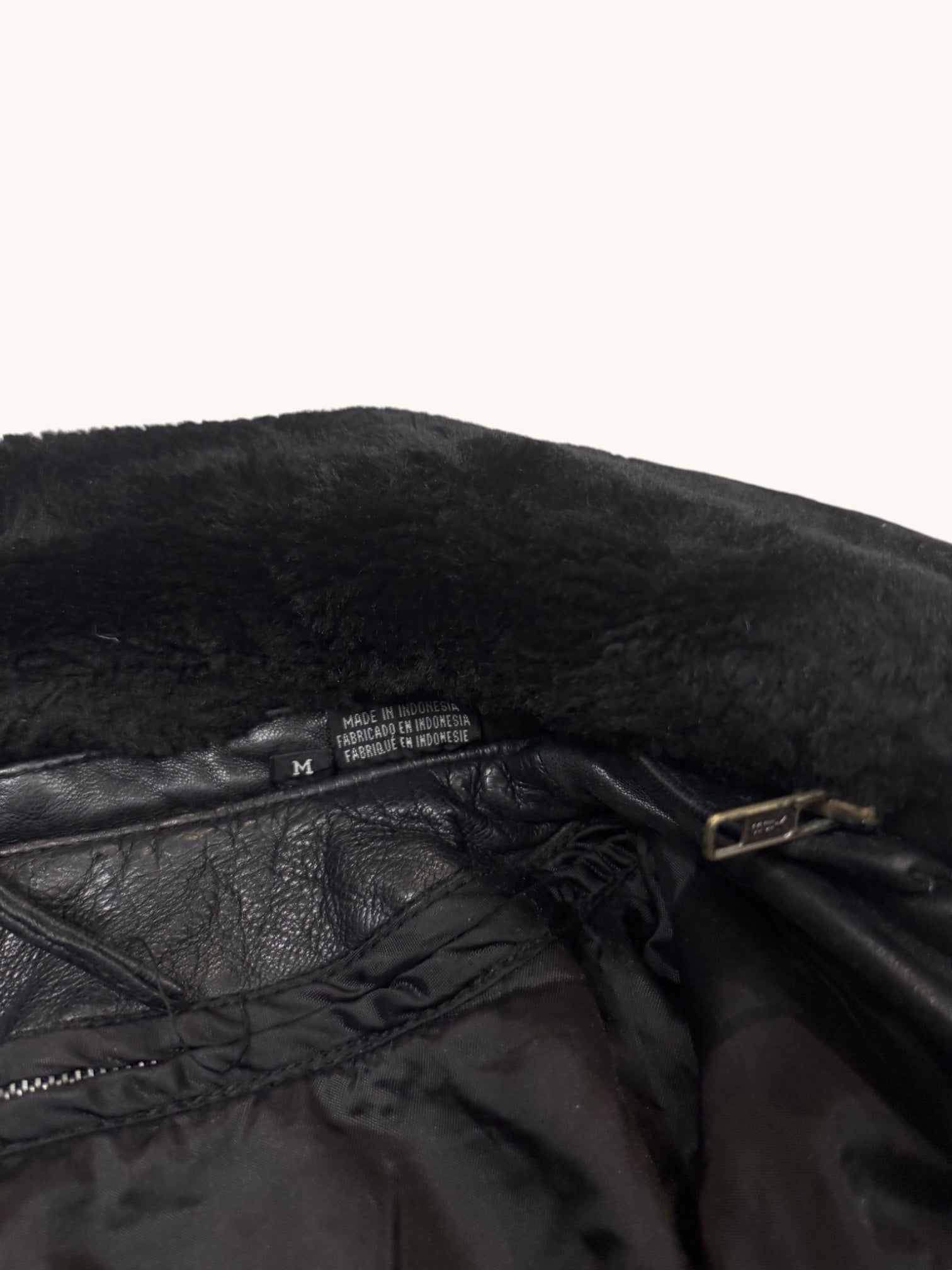 00s Tiboa Leathers Black Leather Jacket - M