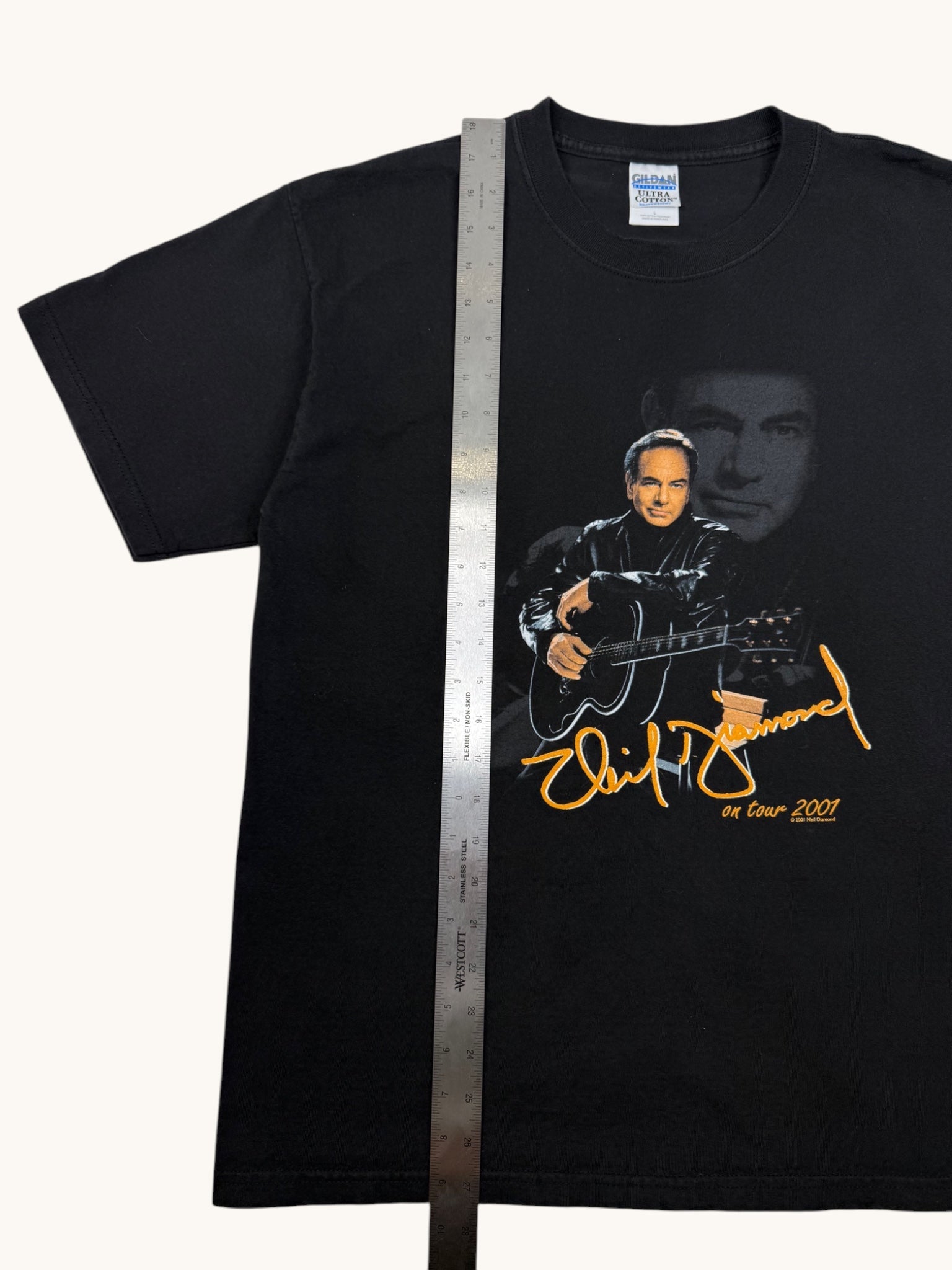 00s Gildan Black Neil Diamond Tour Tee - L