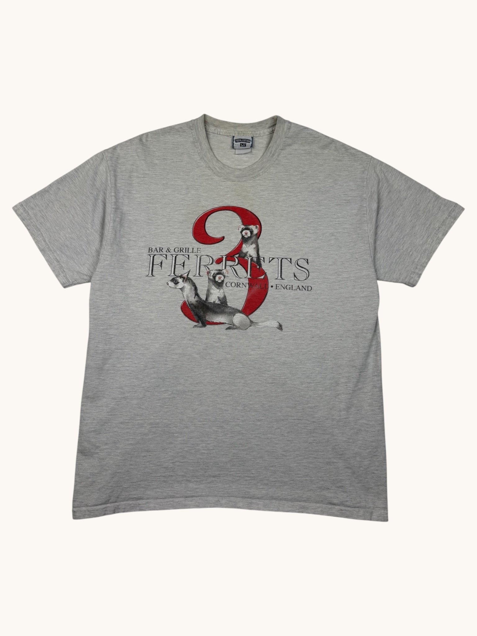 90s Lee Gray 3 Ferrets Bar & Grille Tee