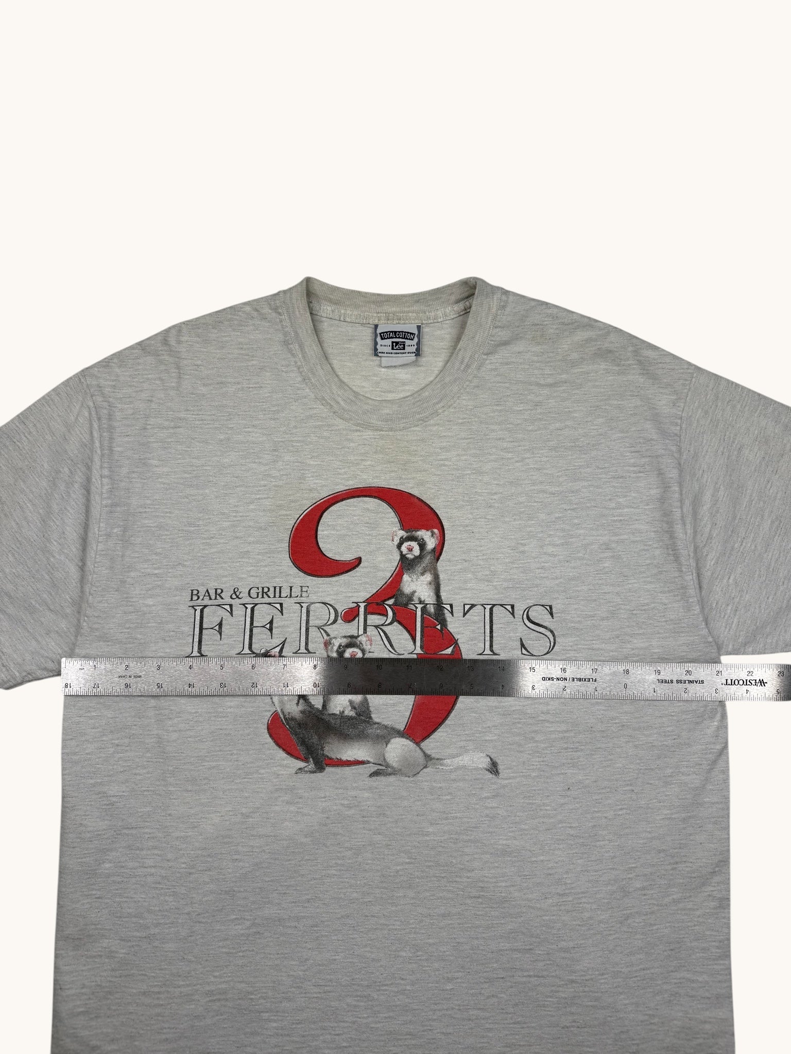 90s Lee Gray 3 Ferrets Bar & Grille Tee