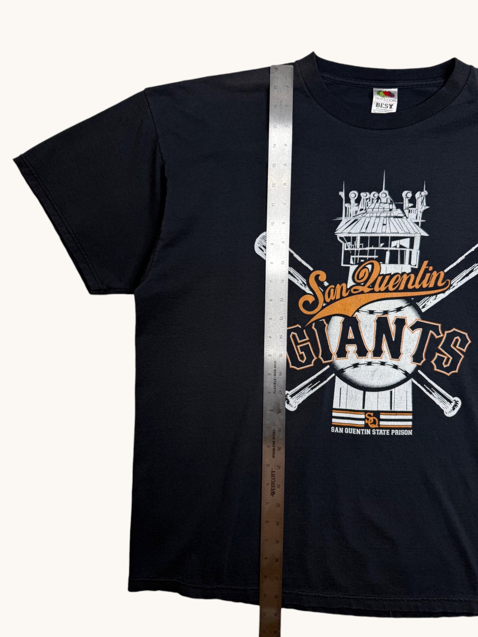90s Fruit of the Loom San Quentin Giants Tee - 2XL