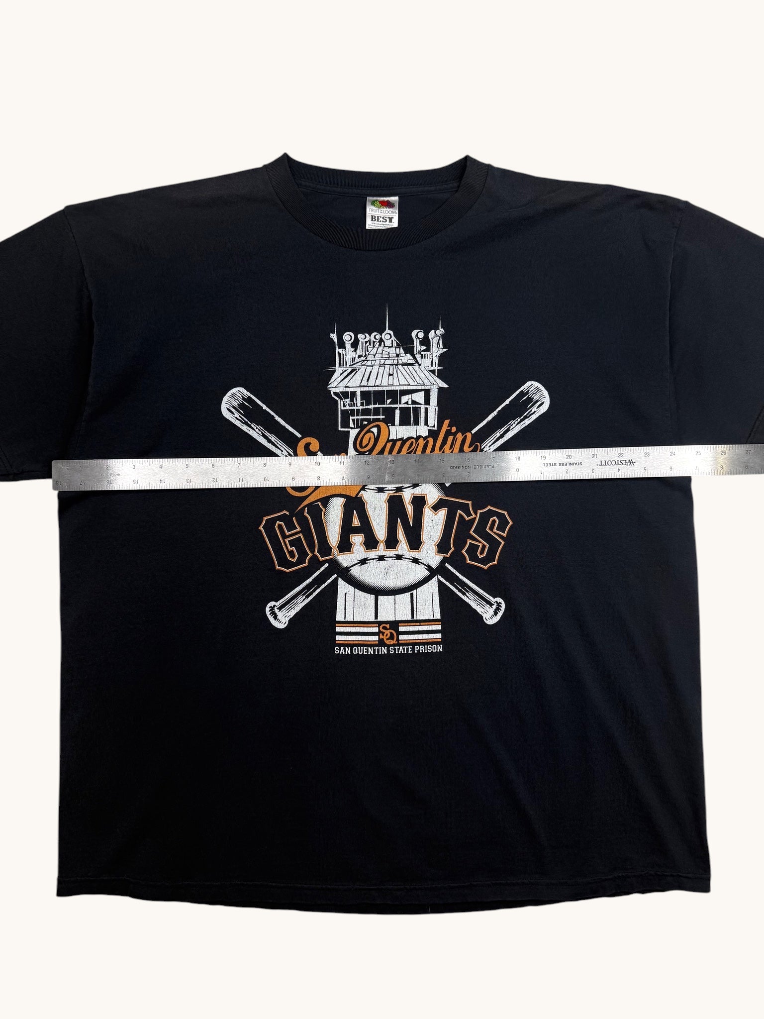 90s Fruit of the Loom San Quentin Giants Tee - 2XL