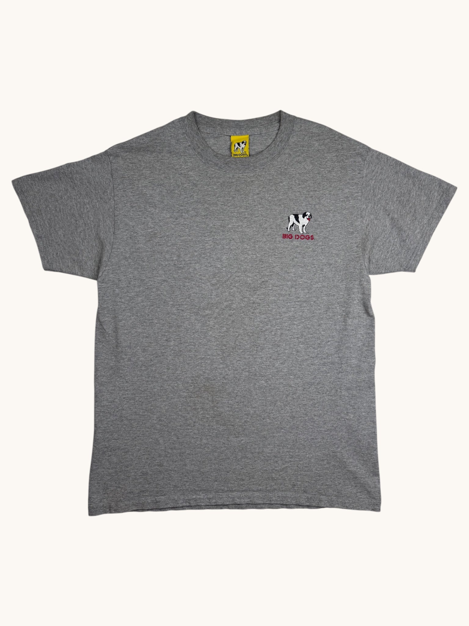 90s Big Dogs Gray Graphic Tee - M