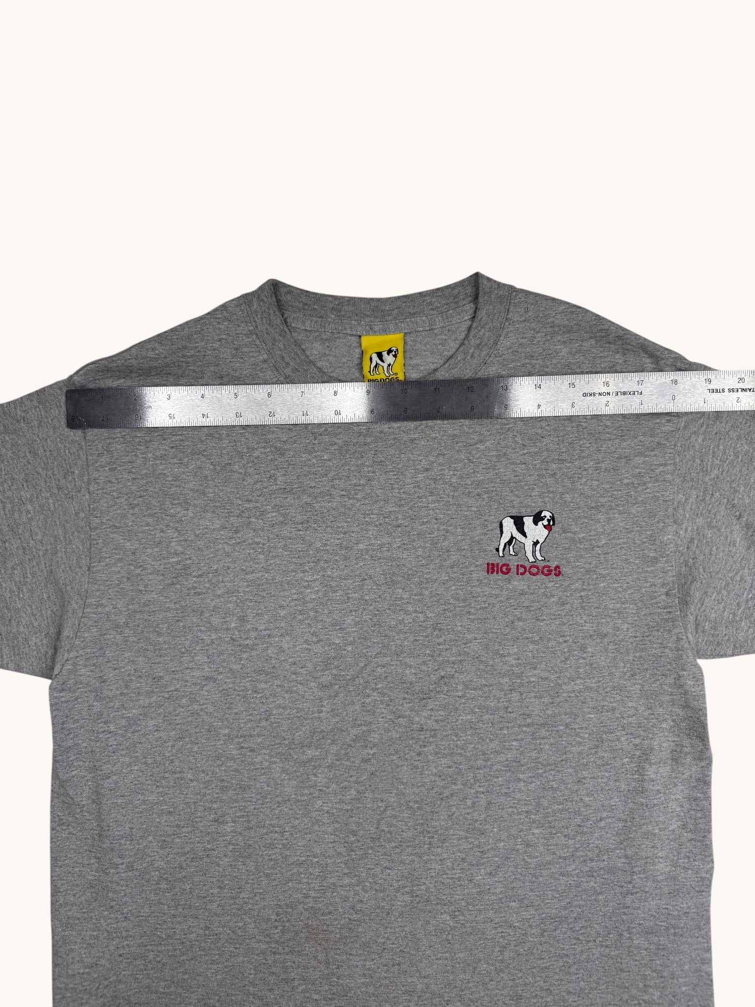 90s Big Dogs Gray Graphic Tee - M