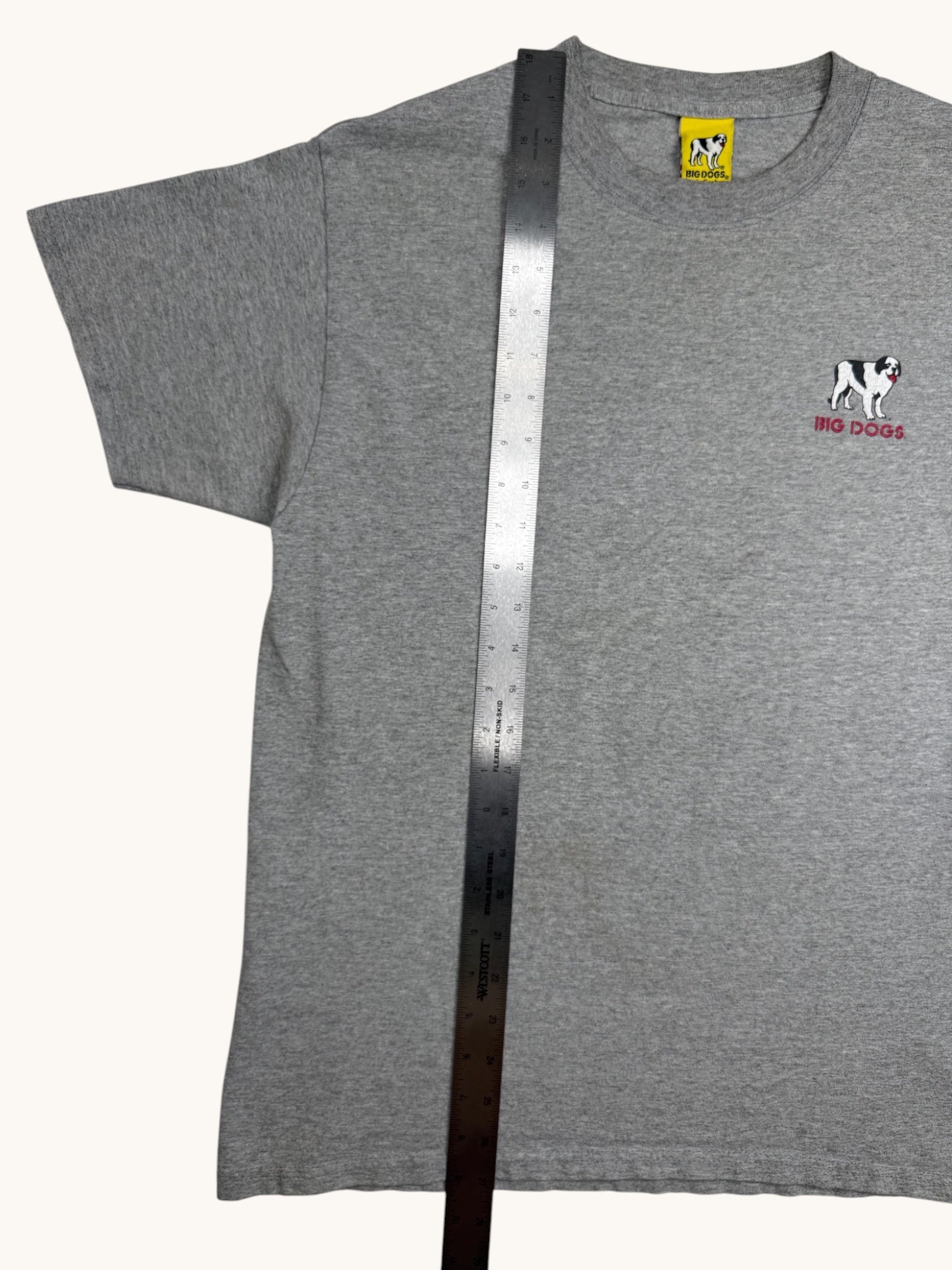 90s Big Dogs Gray Graphic Tee - M