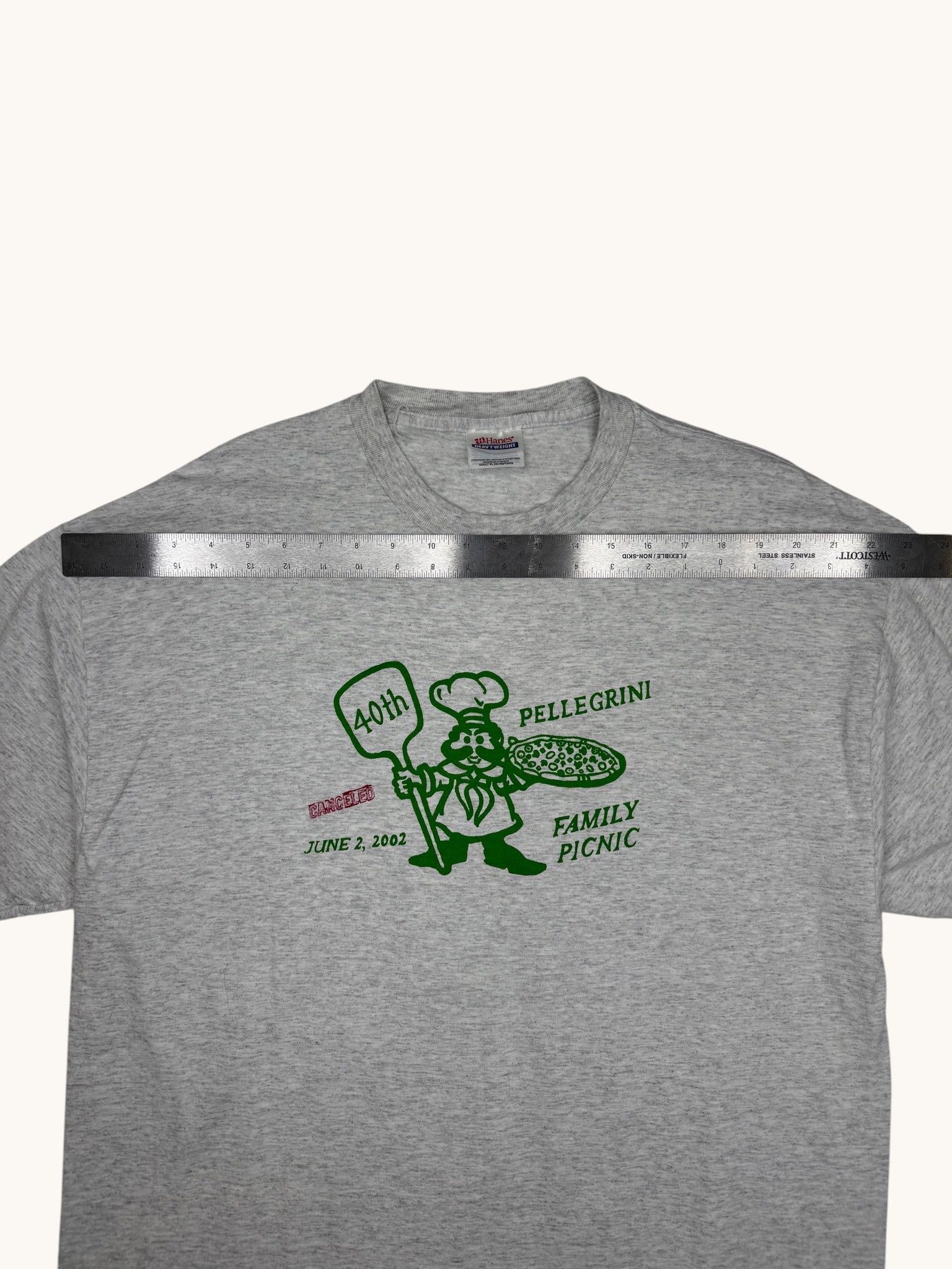 00s Hanes Gray Reunion Tee - XL