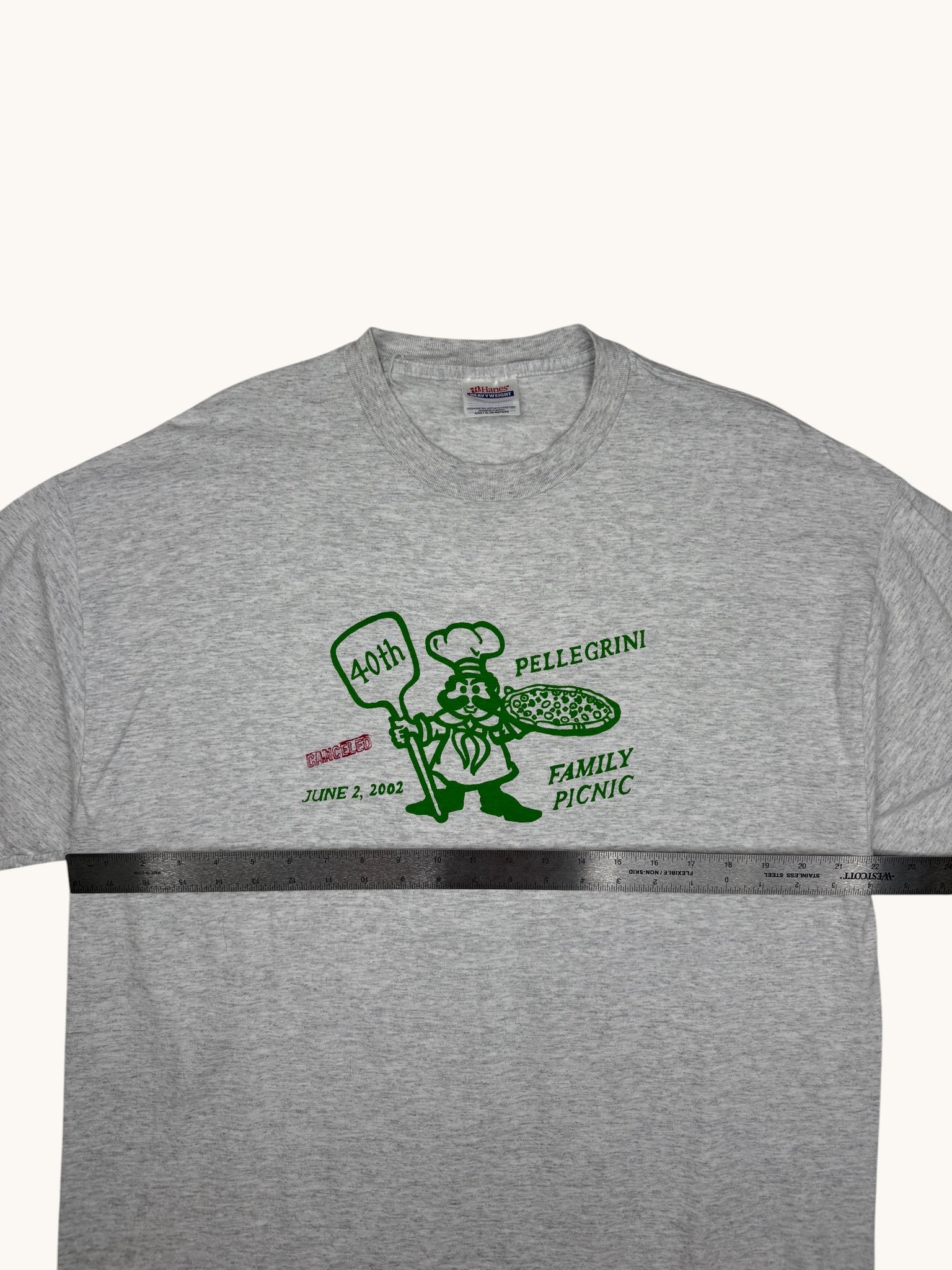 00s Hanes Gray Reunion Tee - XL