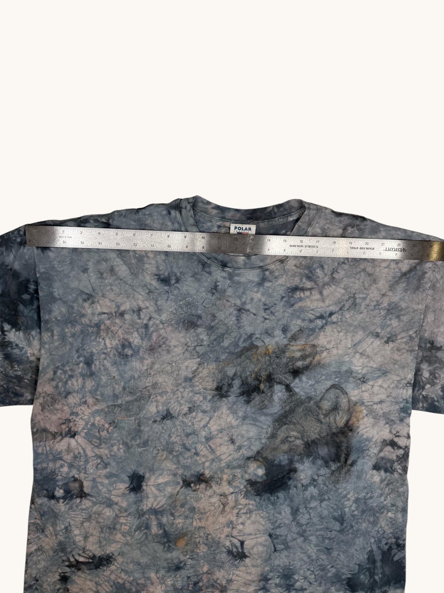 90s Polar Graphics Blue Tie-Dye Tee - 2XL