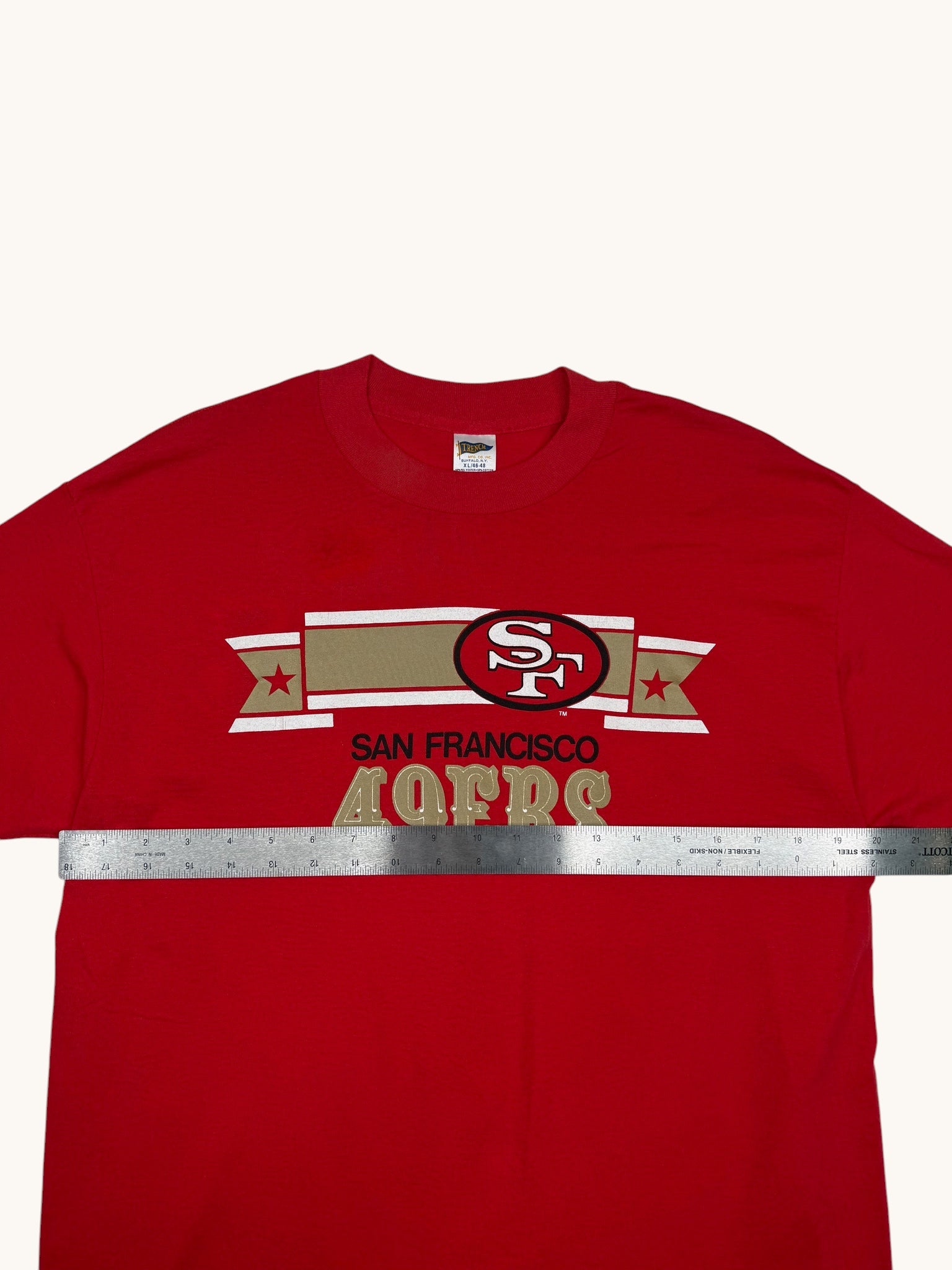 90s Trench San Francisco 49ers Tee - XL