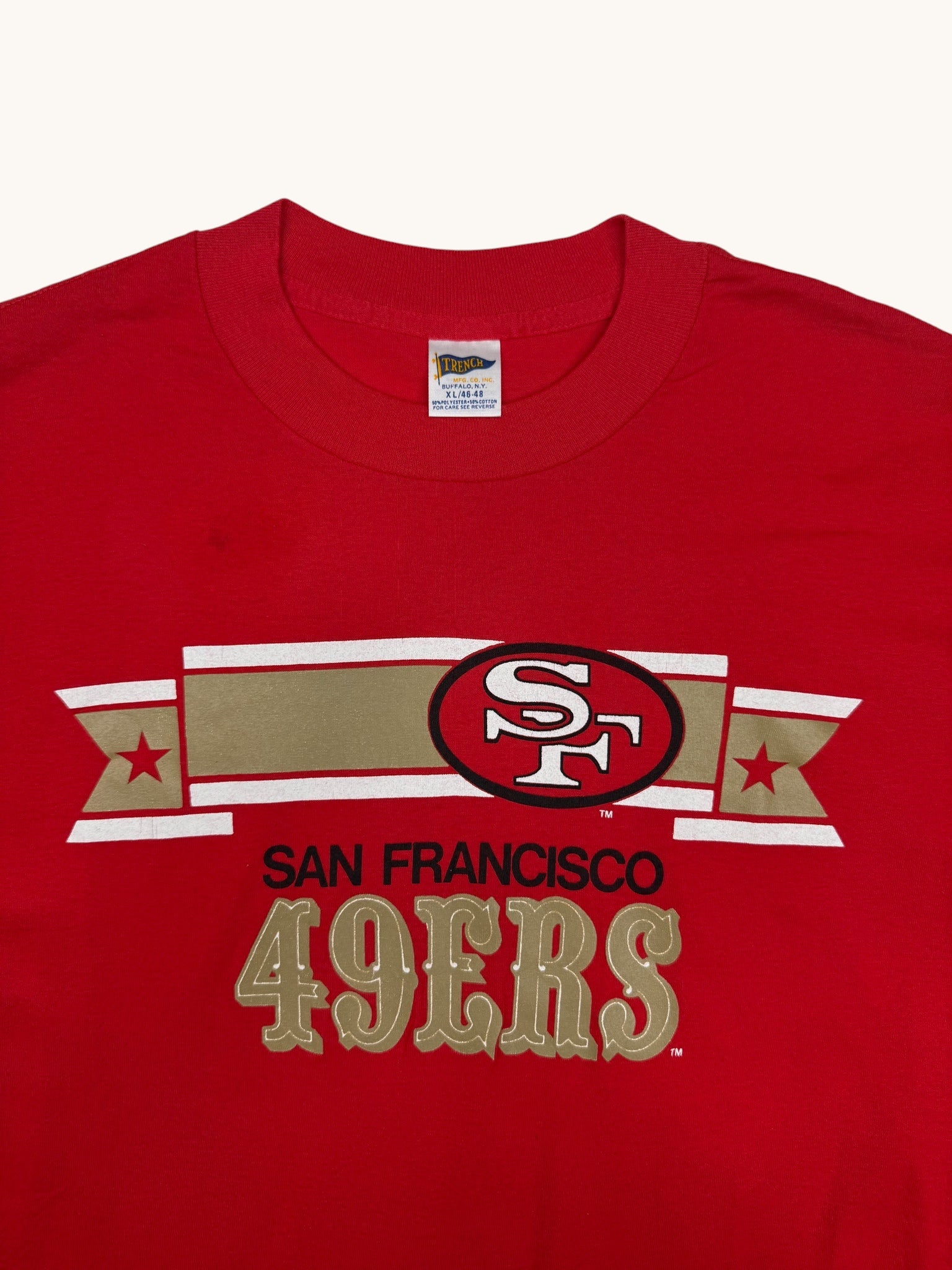90s Trench San Francisco 49ers Tee - XL